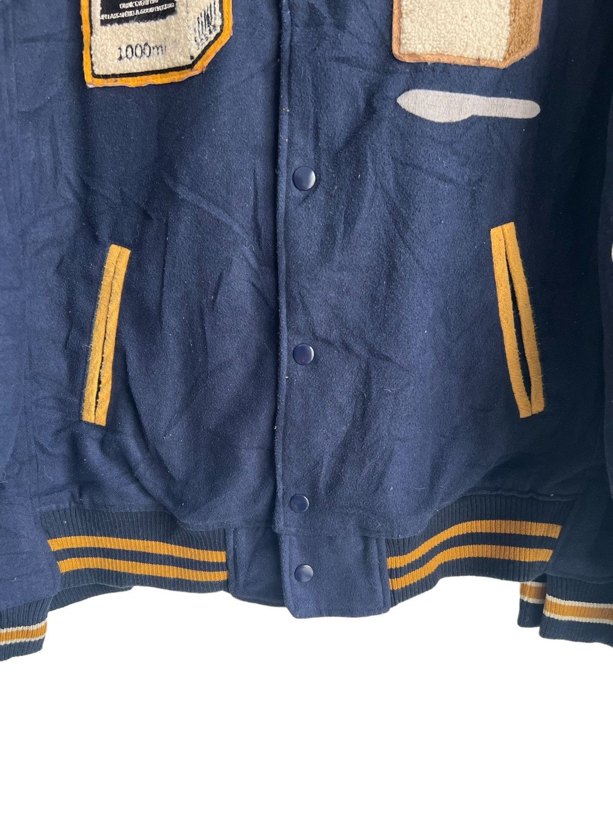 Avirex Rivet & Surge 🇯🇵 "Cafe" Milk & Espresso Hybrid Varsity Size US XL / EU 56 / 4 - 8 Thumbnail