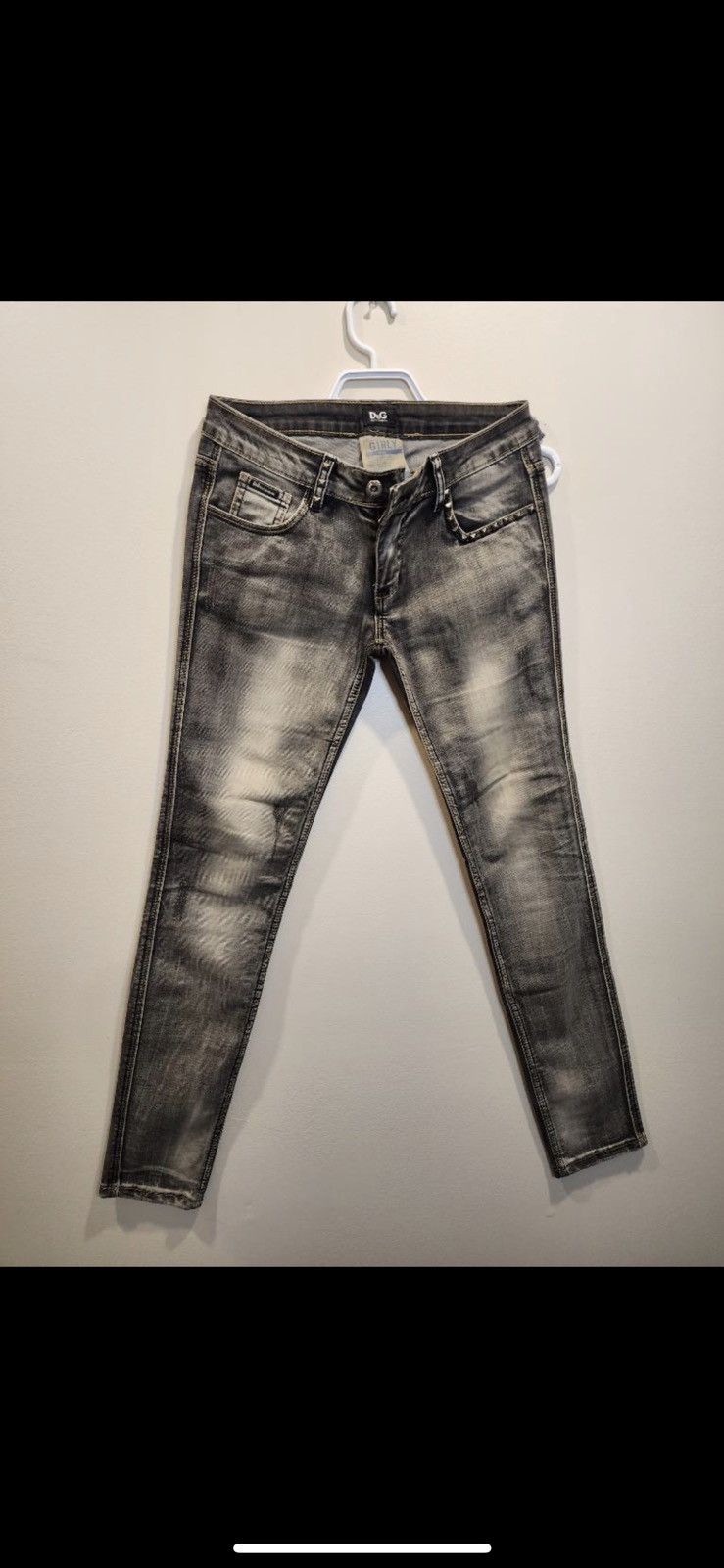 Dolce & Gabbana Black Cotton Skinny Men Denim Trouser Jeans