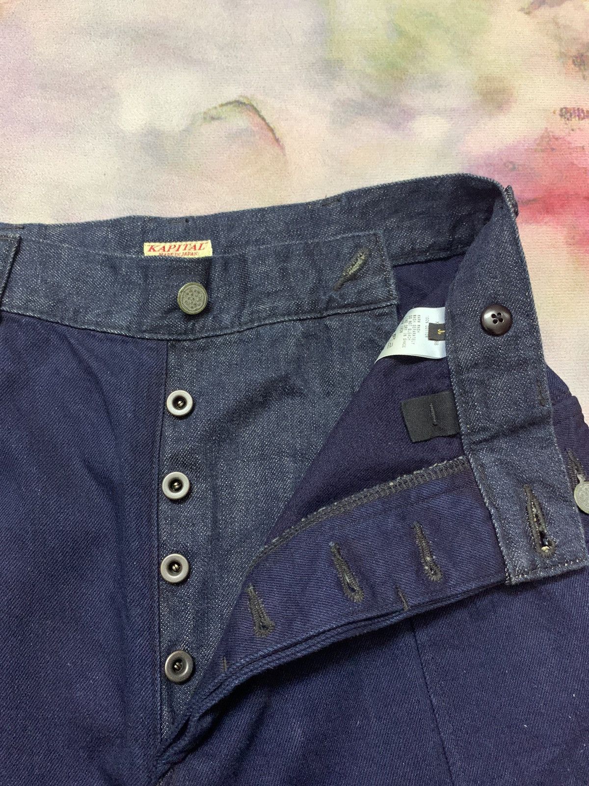 Kapital Rare Kapital x IDG Denim Cargo Pants 13 Stars Button Size US 29 - 7 Thumbnail