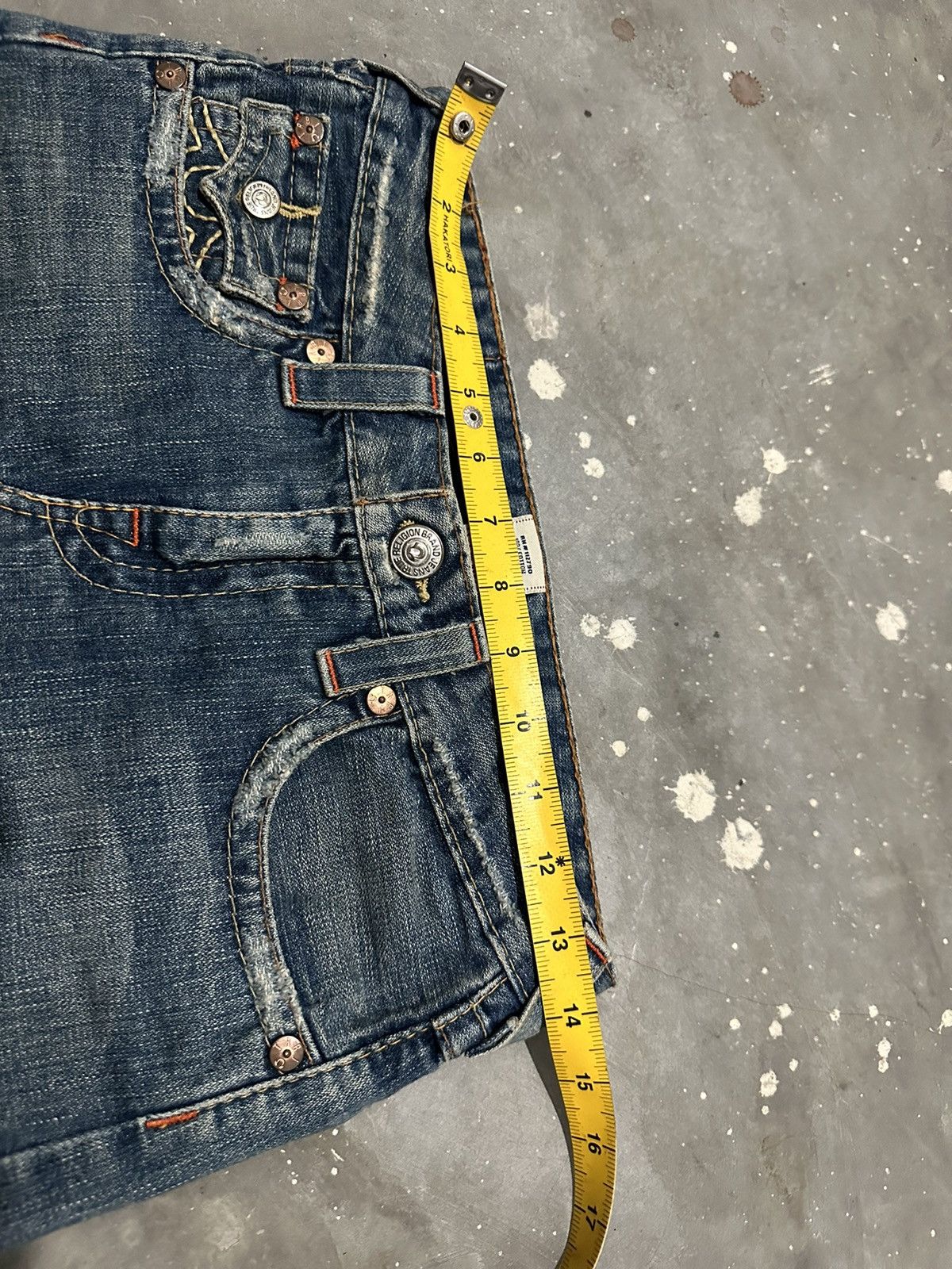 True Religion × Vintage True Religion Lola Distressed Mini Skirt Y2k Style Size 28" / US 6 / IT 42 - 12 Thumbnail