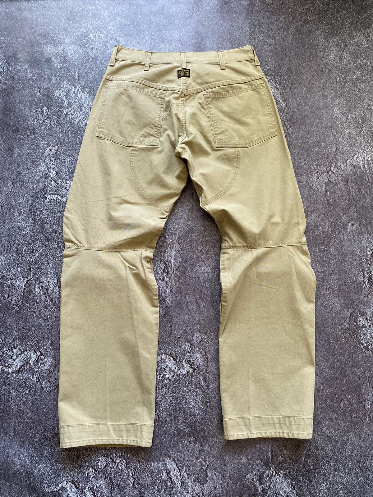 G-Star × Vintage Vintage G-Star Raw Elwood Beige Denim Jeans Pants Size 31 Size US 31 - 2 Thumbnail
