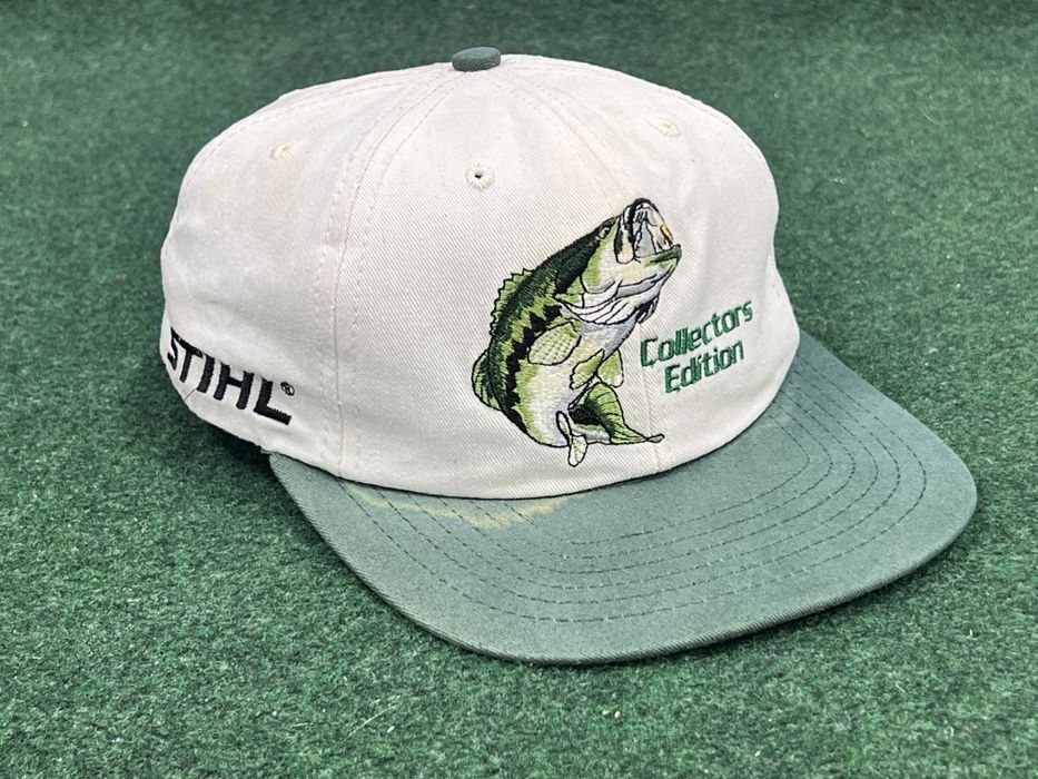 Vintage 90s Stihl Collectors Edition Bass Fishing Snapback Hat