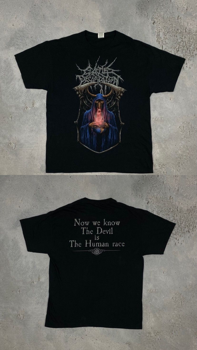 Vintage T shirt „ Now we know the Devil is the human race “ satan Size US XL / EU 56 / 4 - 1 Thumbnail