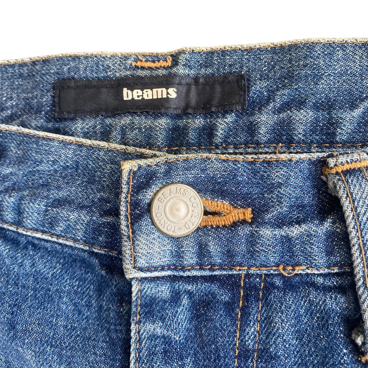 Beams Plus Japanese Brand Beams Hybrid Two Tone Denim Jeans Size US 31 - 10 Thumbnail