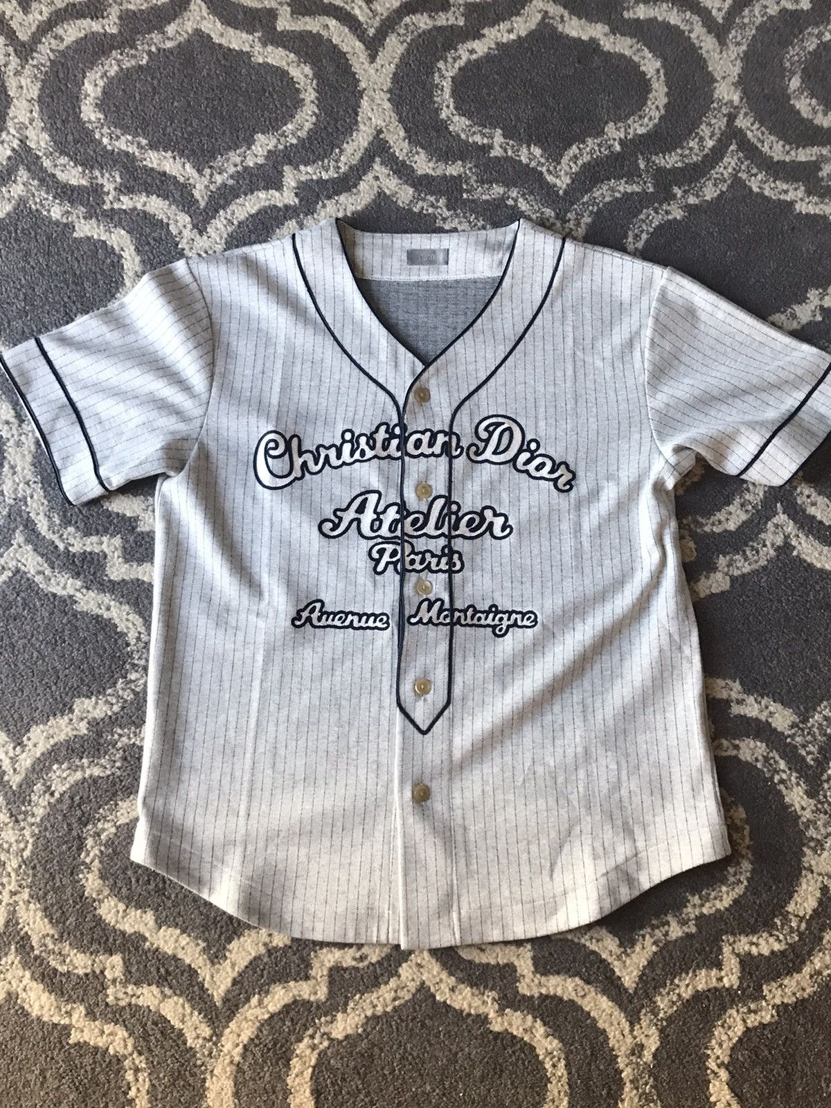 Christian Dior Monsieur × Dior Dior Wool Baseball Jersey | Grailed