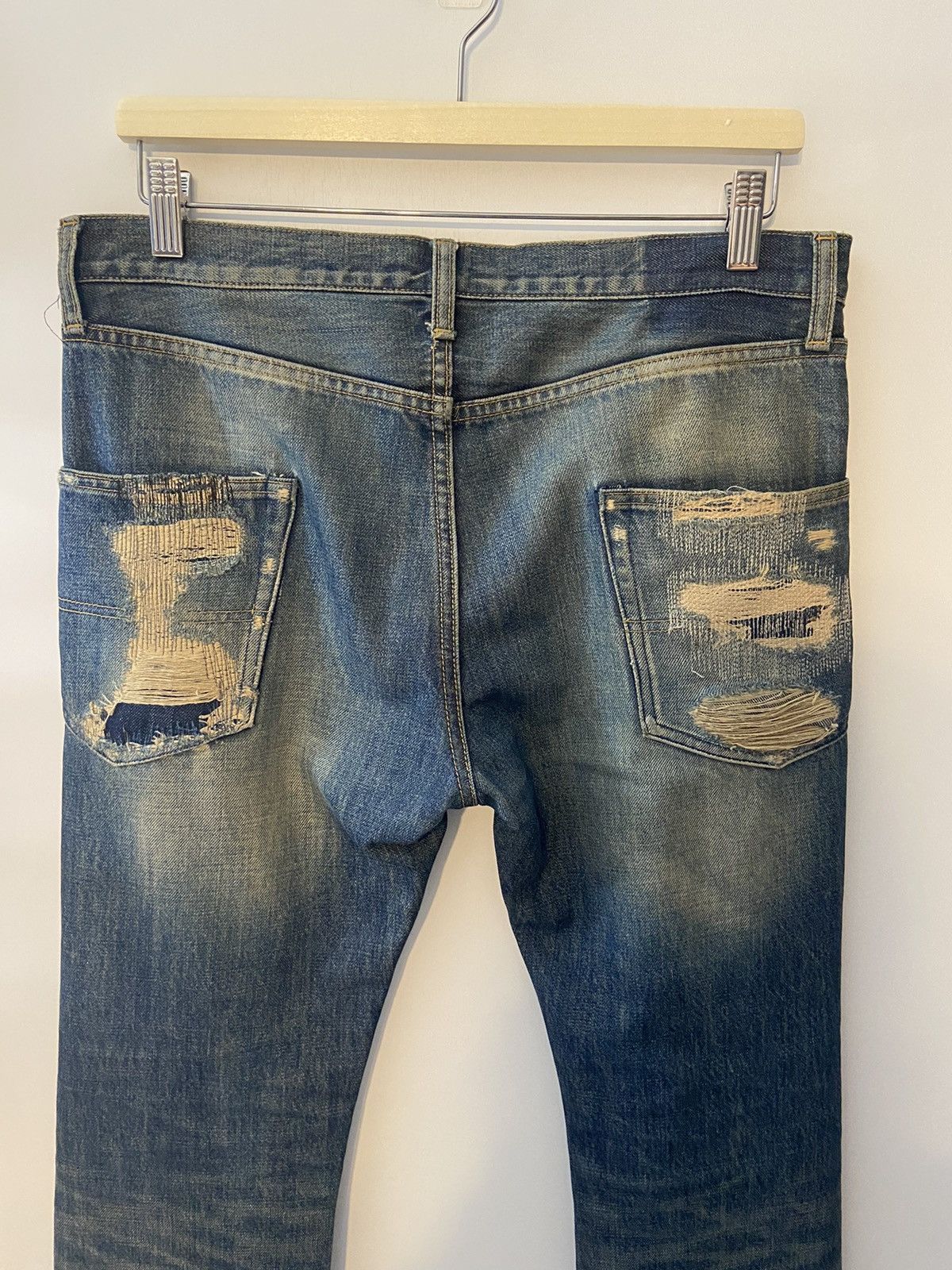 Jun Takahashi Undercover ‘Arts and Crafts’ Skull Denim Jeans Size US 31 - 4 Thumbnail