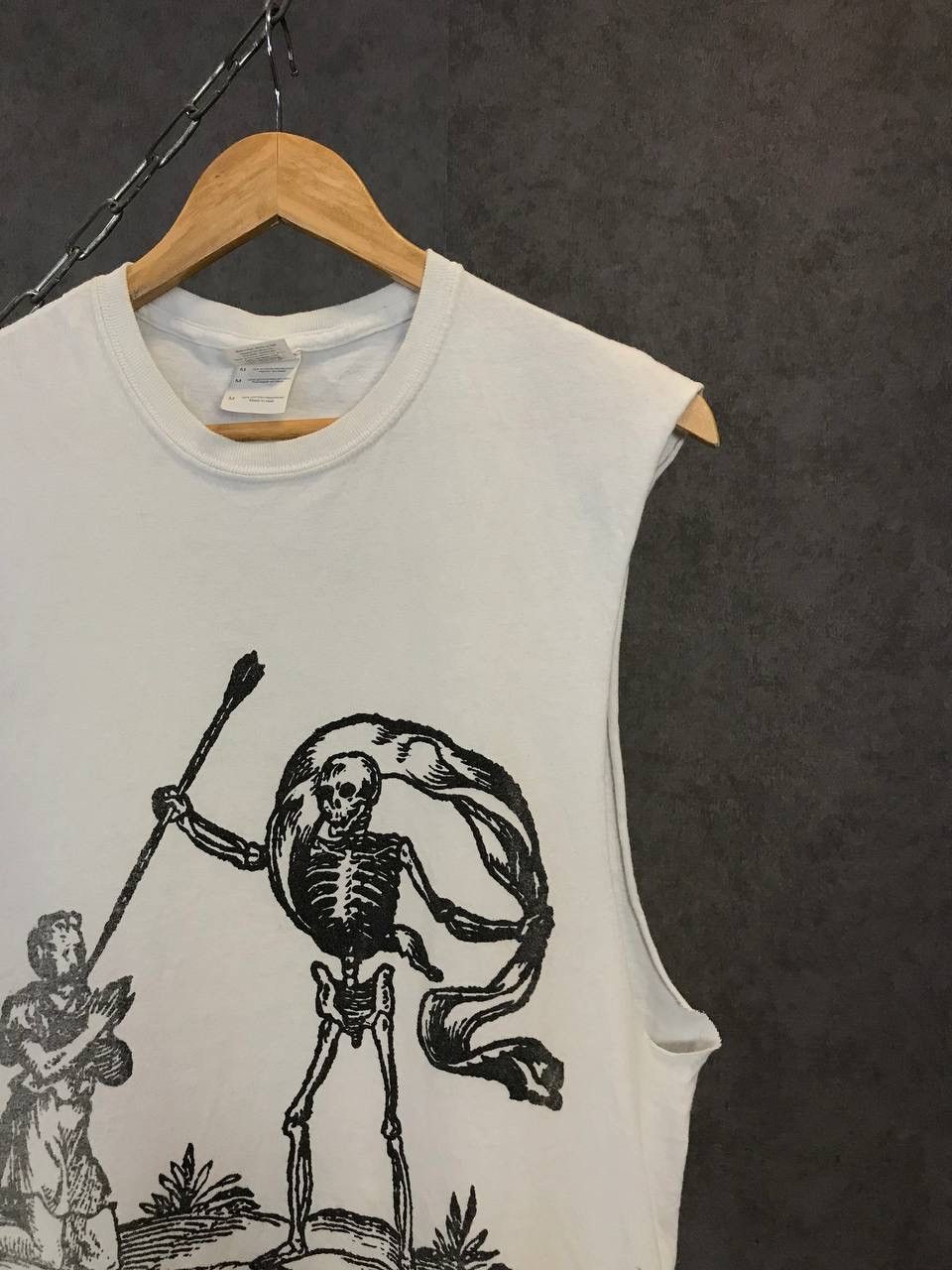 Vintage Skull death vintage rock art tee Size US M / EU 48-50 / 2 - 2 Thumbnail