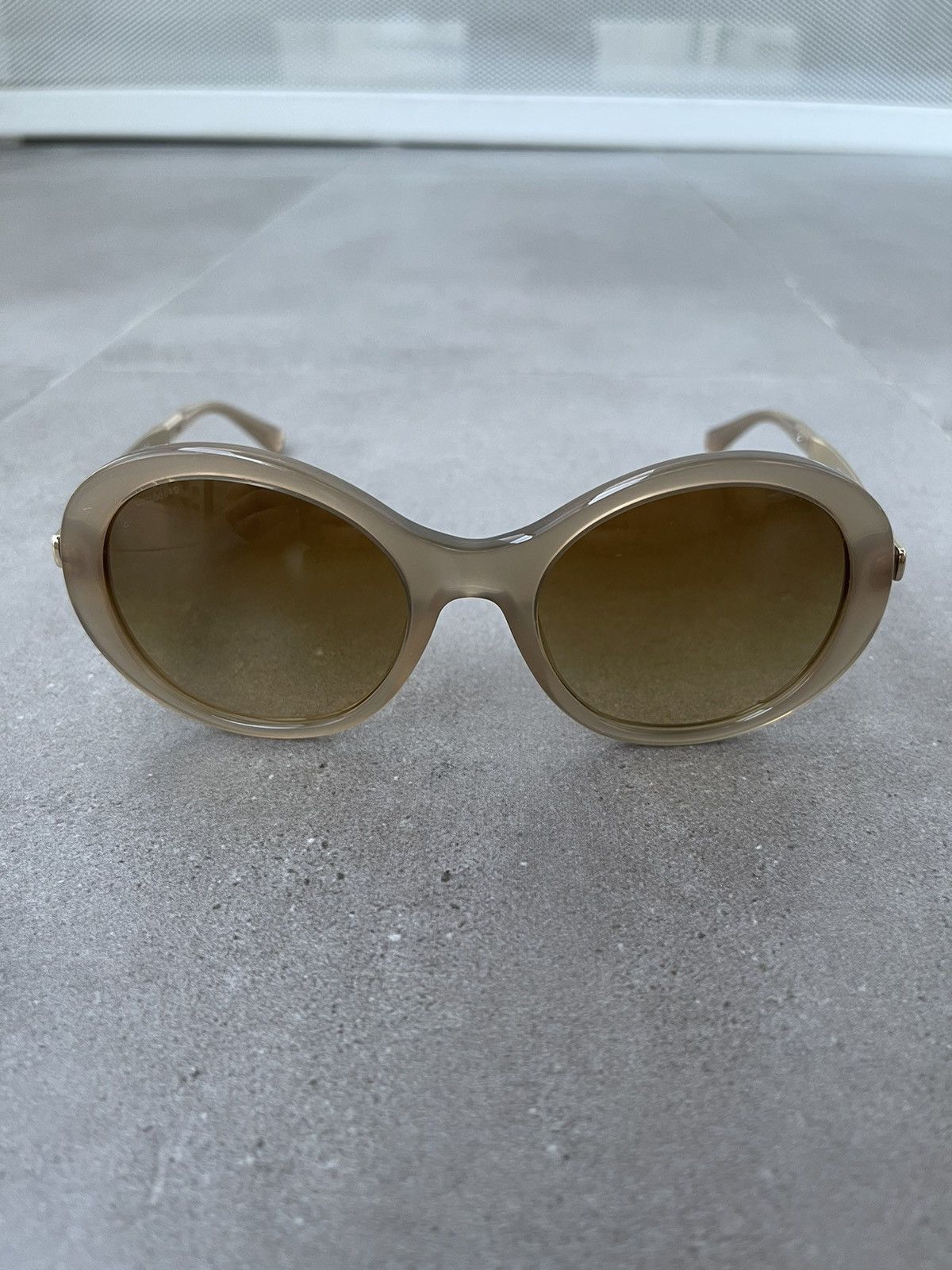 Emporio Armani Giorgio Armani AR8012 5079/2L Cobain Gold Cream Sunglasses Size ONE SIZE - 3 Thumbnail