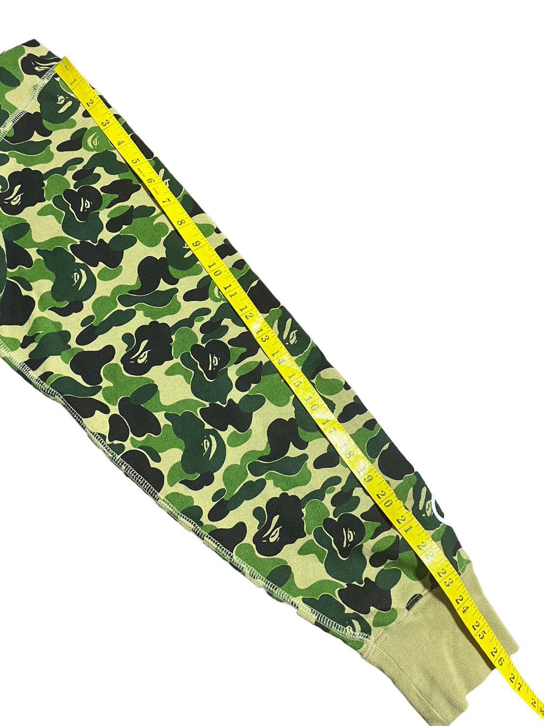 BAPE shark half full zip hoodie ABC green/blue camo