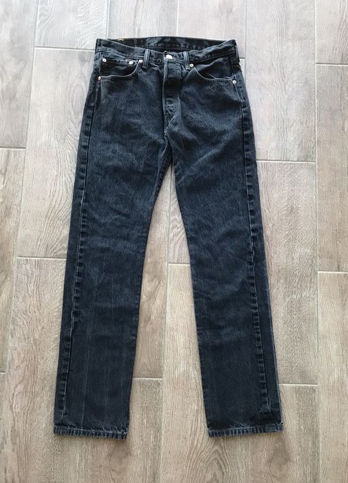 Vintage Vintage Mans Levi’s Levis 501 Washed Black Denim Jeans | Grailed