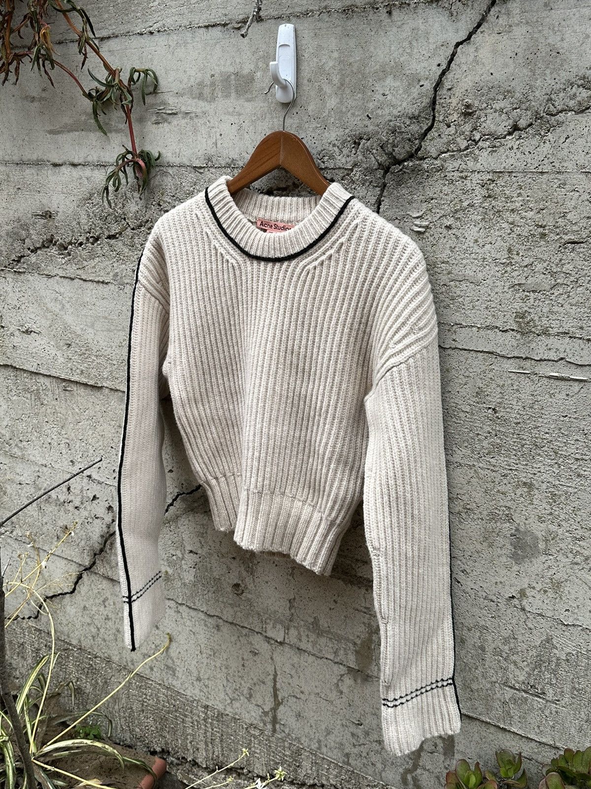 image of Grail Acne Studios Tattooed Stitch Sweater, Men's (Size Small)