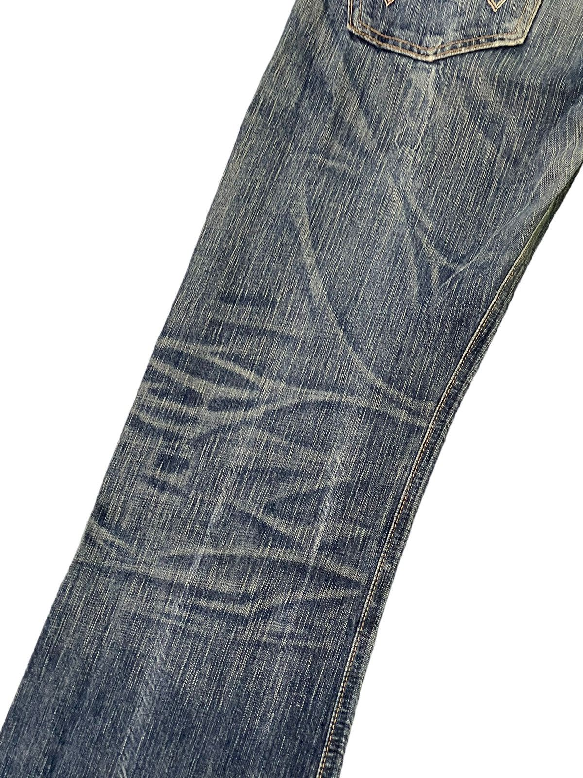 Edwin Flare Jeans Edwin Japan Distress Acid Wash Boot Cut 6🟦1 Size US 32 / EU 48 - 16 Thumbnail