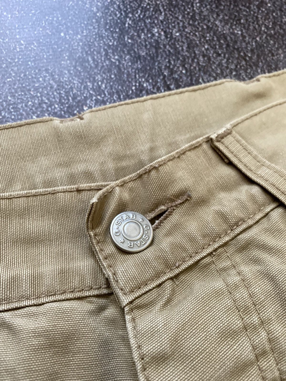 G-Star × Vintage Vintage G-Star Raw Elwood Beige Denim Jeans Pants Size 31 Size US 31 - 5 Thumbnail