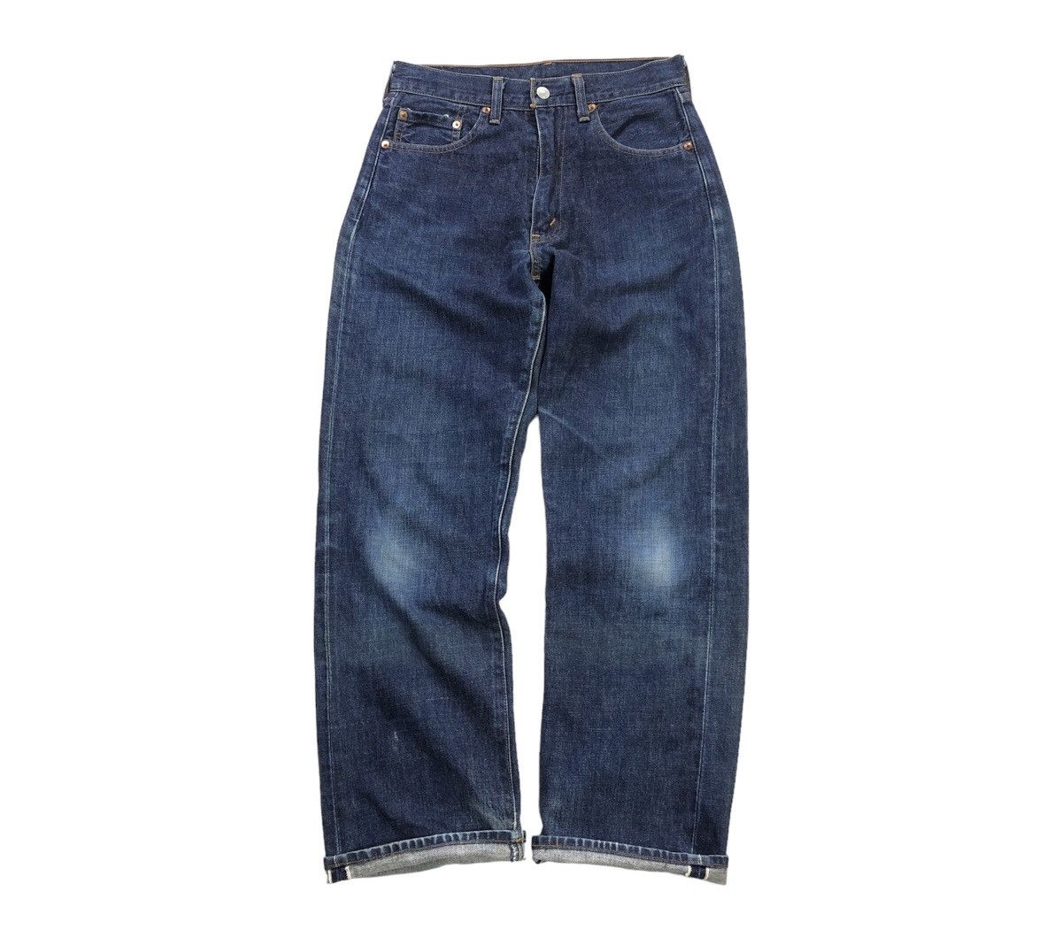 image of Distressed Denim x Levis Vintage Clothing Vintage Levis 504Z Big E Talon Zipper Redline Selvedge Je