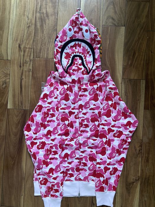 A Bathing Ape Men's ABC Camo Shark Full Zip Hoodie