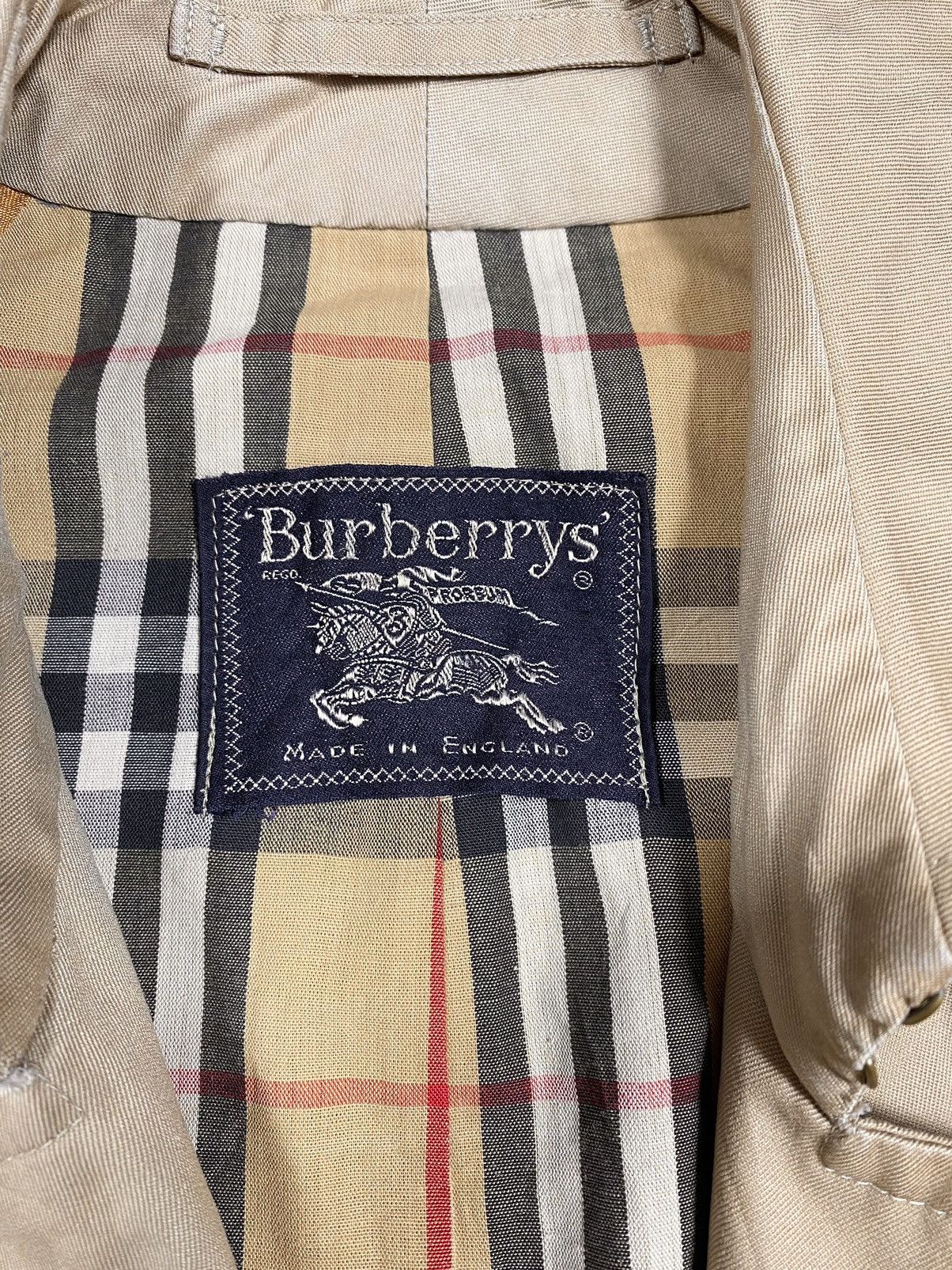 Burberry × Burberry Prorsum Vintage Burberrys Trench Coat Checkered Lining Size US M / EU 48-50 / 2 - 3 Thumbnail