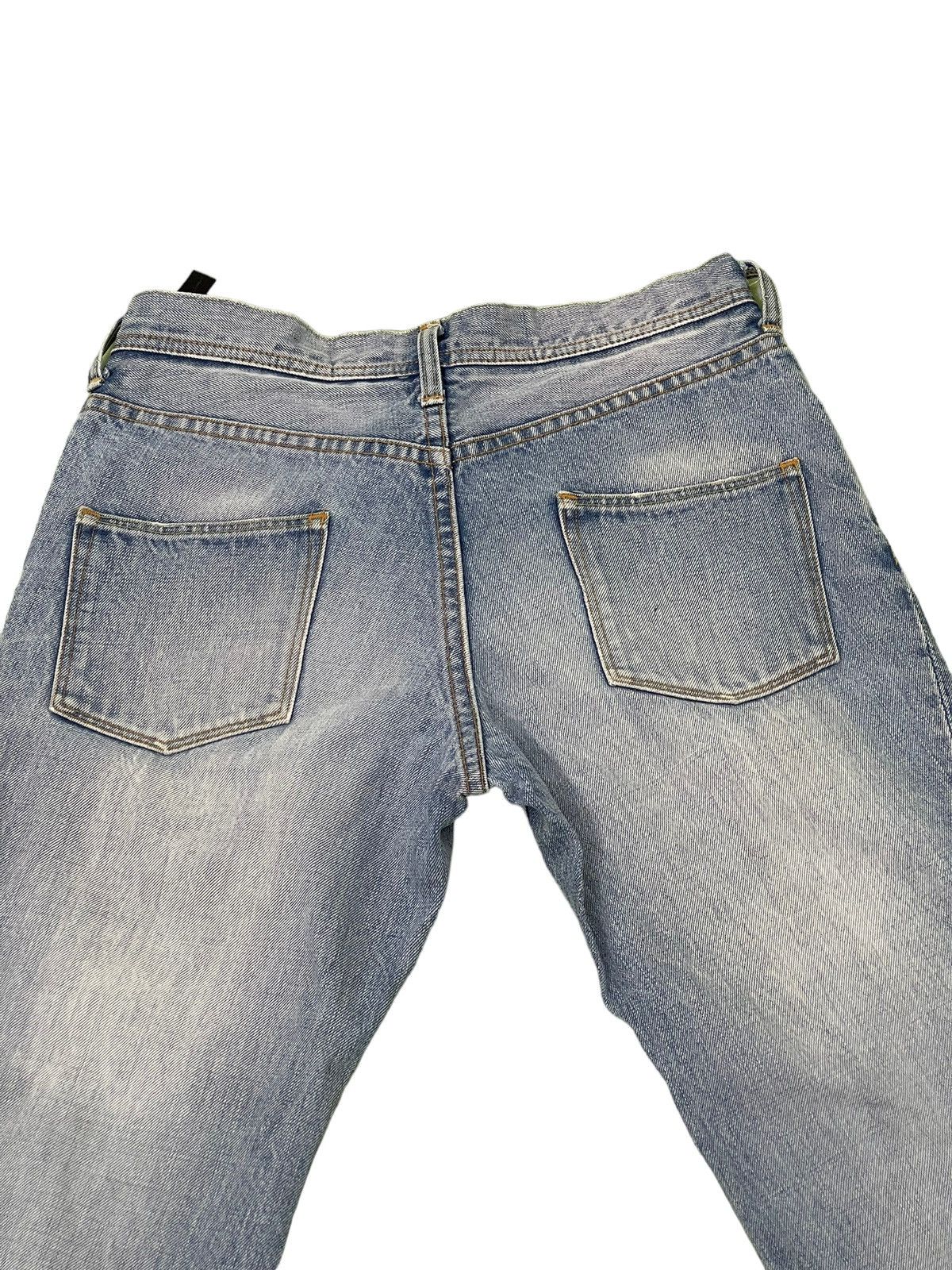 Japanese Brand Flare Jeans WJK Japan Distress Banana Curv Leg Boot Cut 6🟦0 Size US 30 / EU 46 - 18 Thumbnail