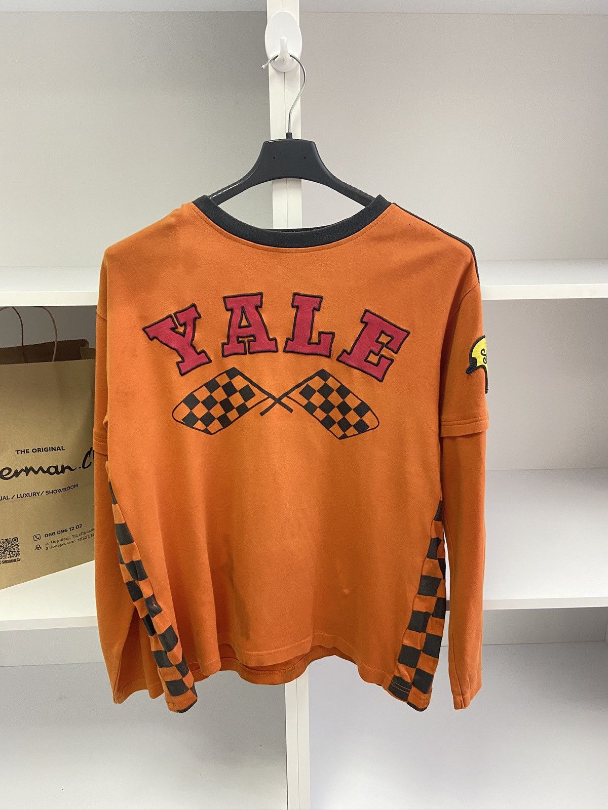 Vintage Vintage 90s Yale Long-Sleeve T-Shirt Size US XL / EU 56 / 4 - 2 Thumbnail