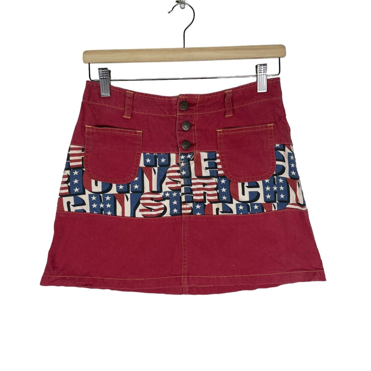Hysteric Glamour ⚡️HYSTERIC GLAMOUR USA FLAG SHORT SKIRTS Size 27" / US 4 / IT 40 - 2 Thumbnail