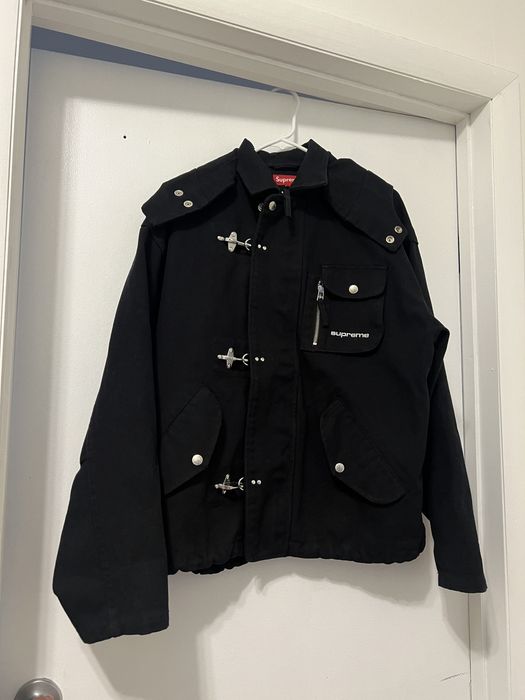 Supreme Black canvas clip jacket supreme | Grailed