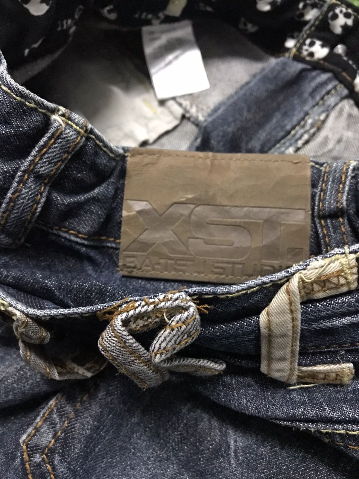 🔥BEST OFFER🔥 Batsu Studio Double Waist Skull Denim Jeans