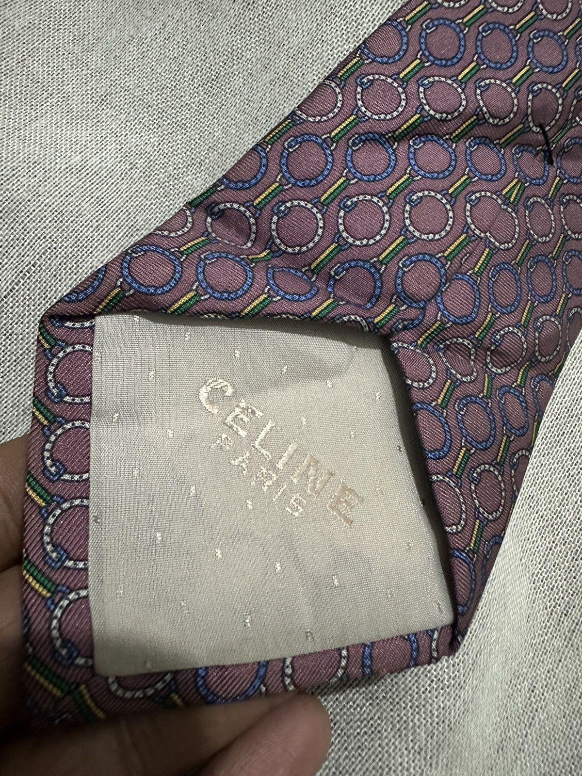 Celine × Vintage Vintage Celine Paris Tie Size ONE SIZE - 5 Thumbnail