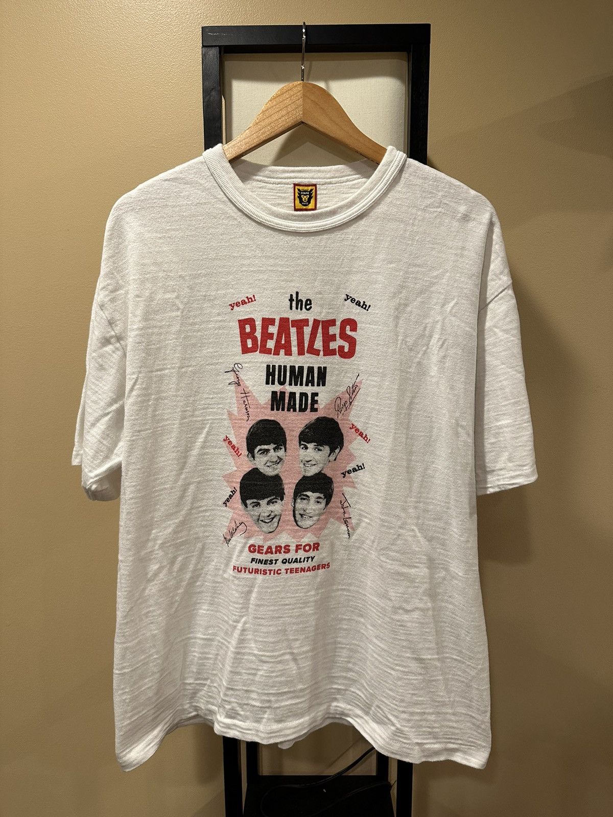 image of Band Tees x Human Made The Beatles White T-Shirt, Men's (Size XL)