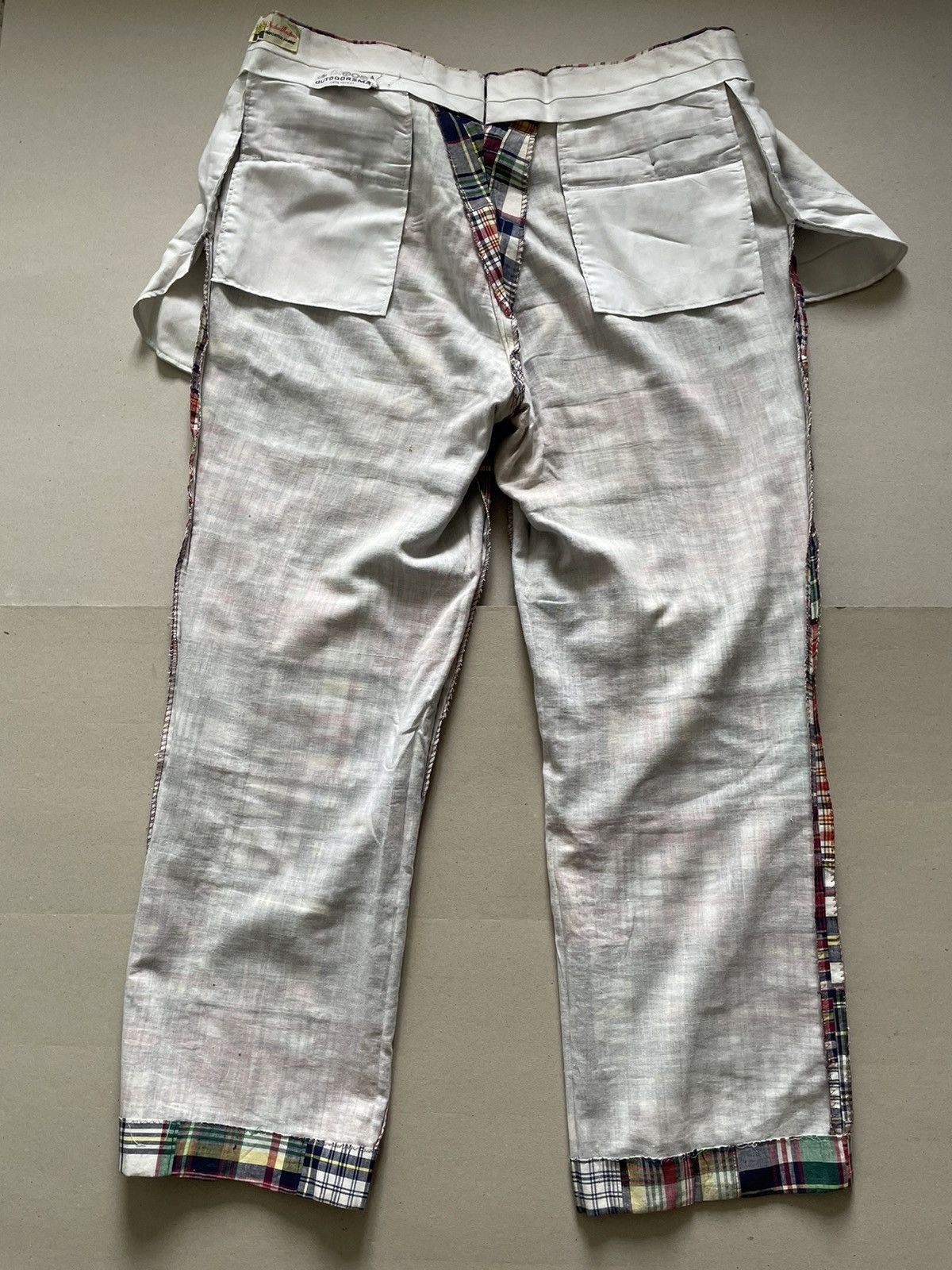 Handmade 80’s Vintage Handmade Checkered Patchwork Pants Trousers Size US 36 / EU 52 - 7 Thumbnail