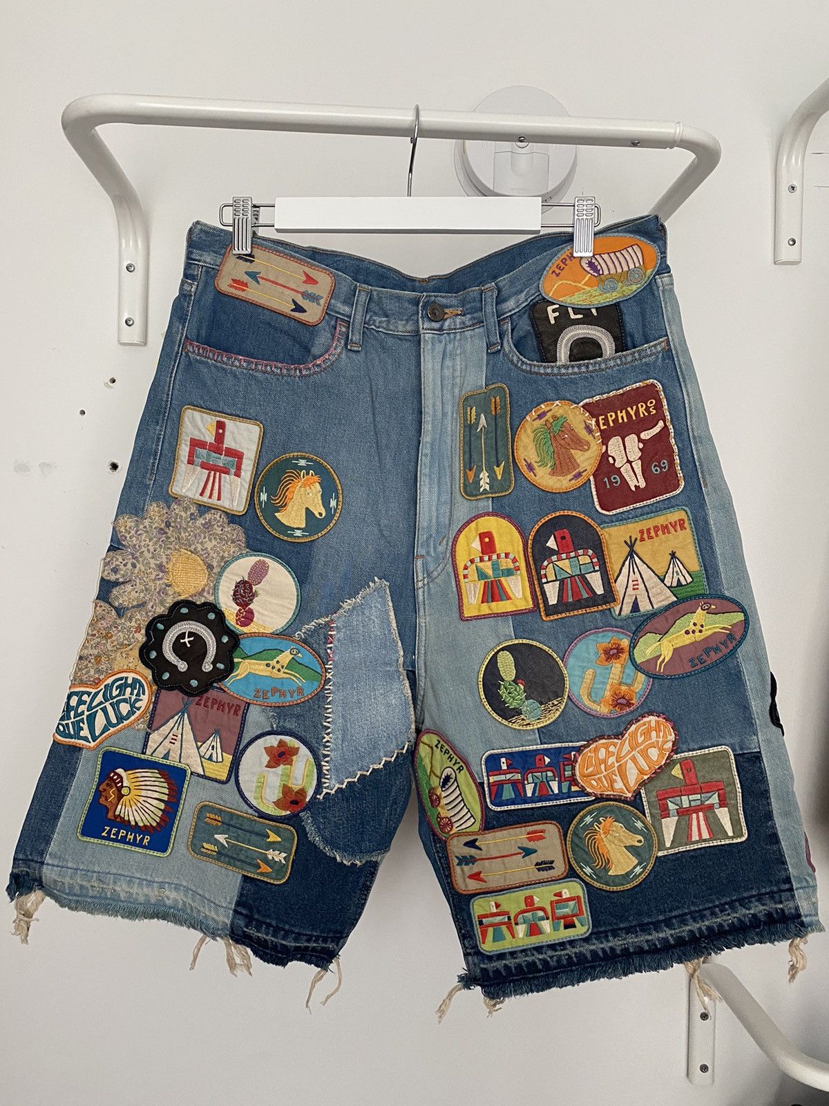 Kapital Kapital 12.5oz Denim 5P Shorts (ZEPHYROS INSANE Remake) | Grailed