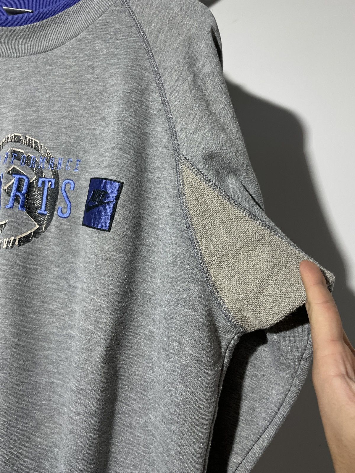Nike × Vintage VTG 90s Nike High Performance Sports Y2K RARE Sweatshirt Size US M / EU 48-50 / 2 - 8 Thumbnail