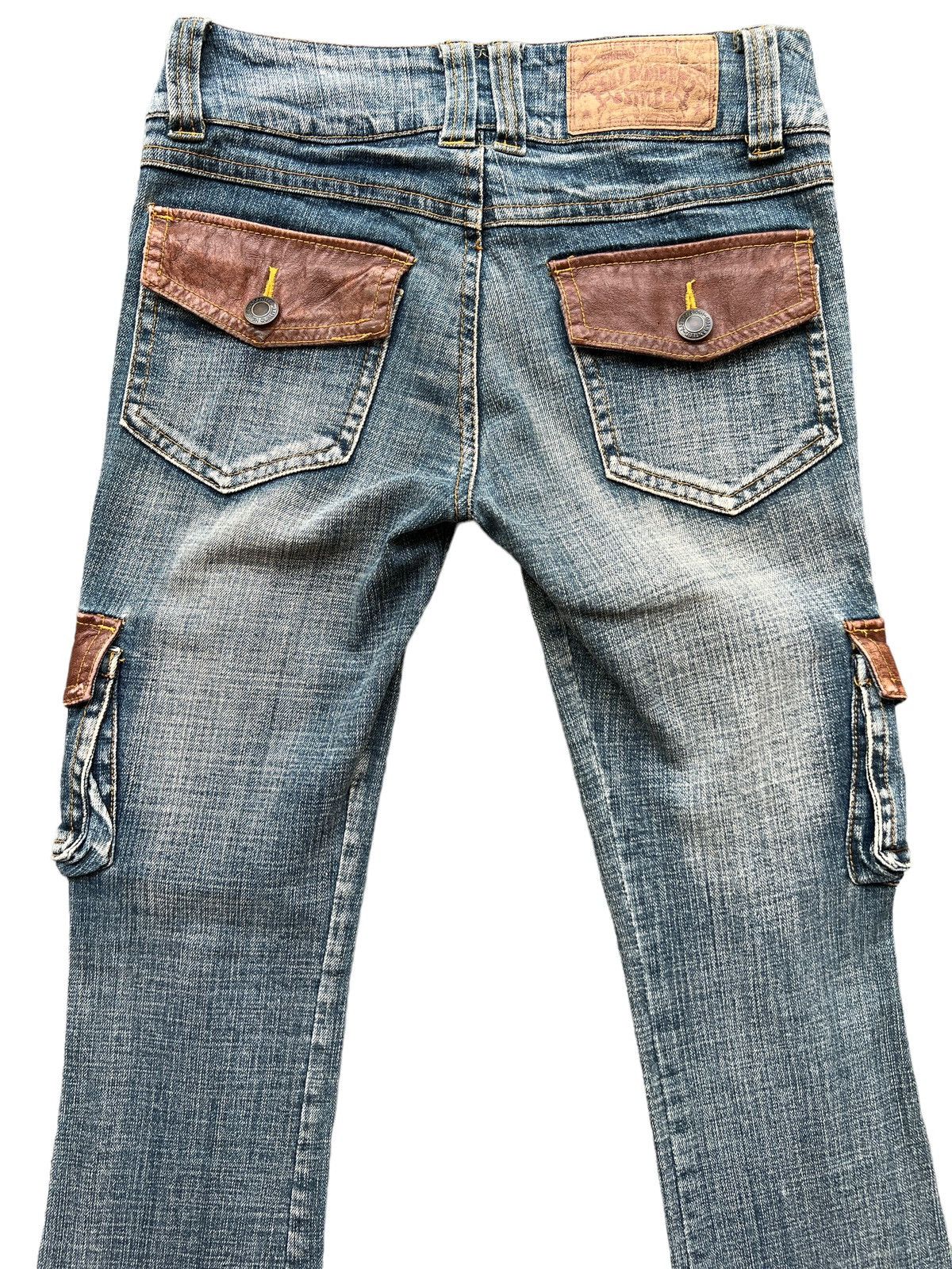 Beauty Beast × Japanese Brand Flare Japan Multipocket Bondage Stretch Jeans 29x31.5 Size 29" - 5 Thumbnail
