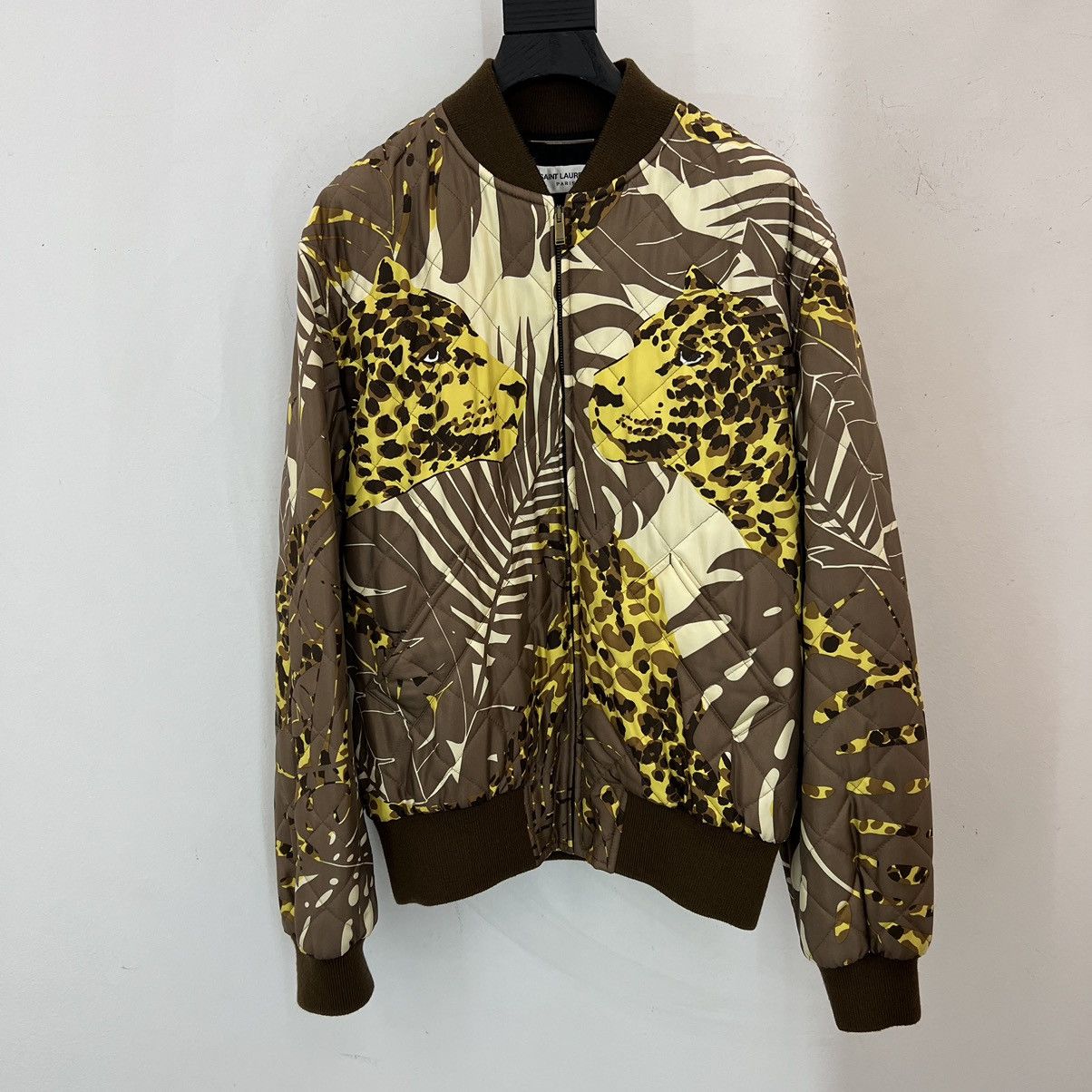 image of Anthony Vaccarello x Saint Laurent Paris Saint Laurent Bomber Jacket In Small, Men's