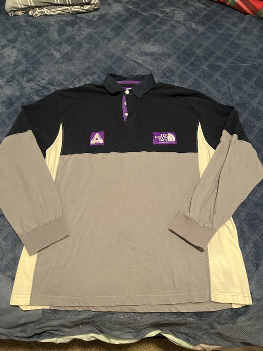 Palace Palace x The North Face Purple Label High Bulky Rugby Shirt