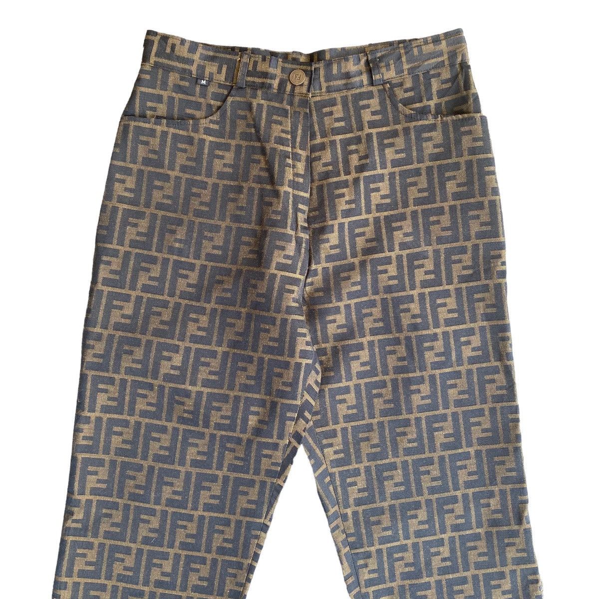 Fendi Vintage Fendi Zucca Monogram Pants Size 26" / US 2 / IT 38 - 4 Thumbnail
