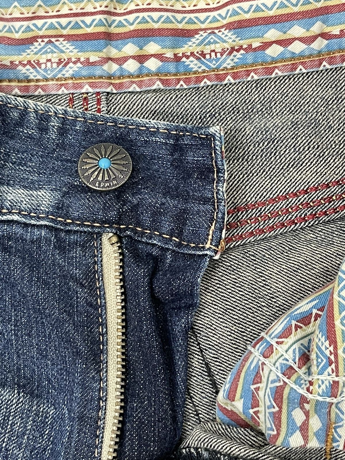 Edwin Flare Jeans Edwin Japan Distress Faded Boot Cut 6🟦0 Size US 28 / EU 44 - 20 Thumbnail