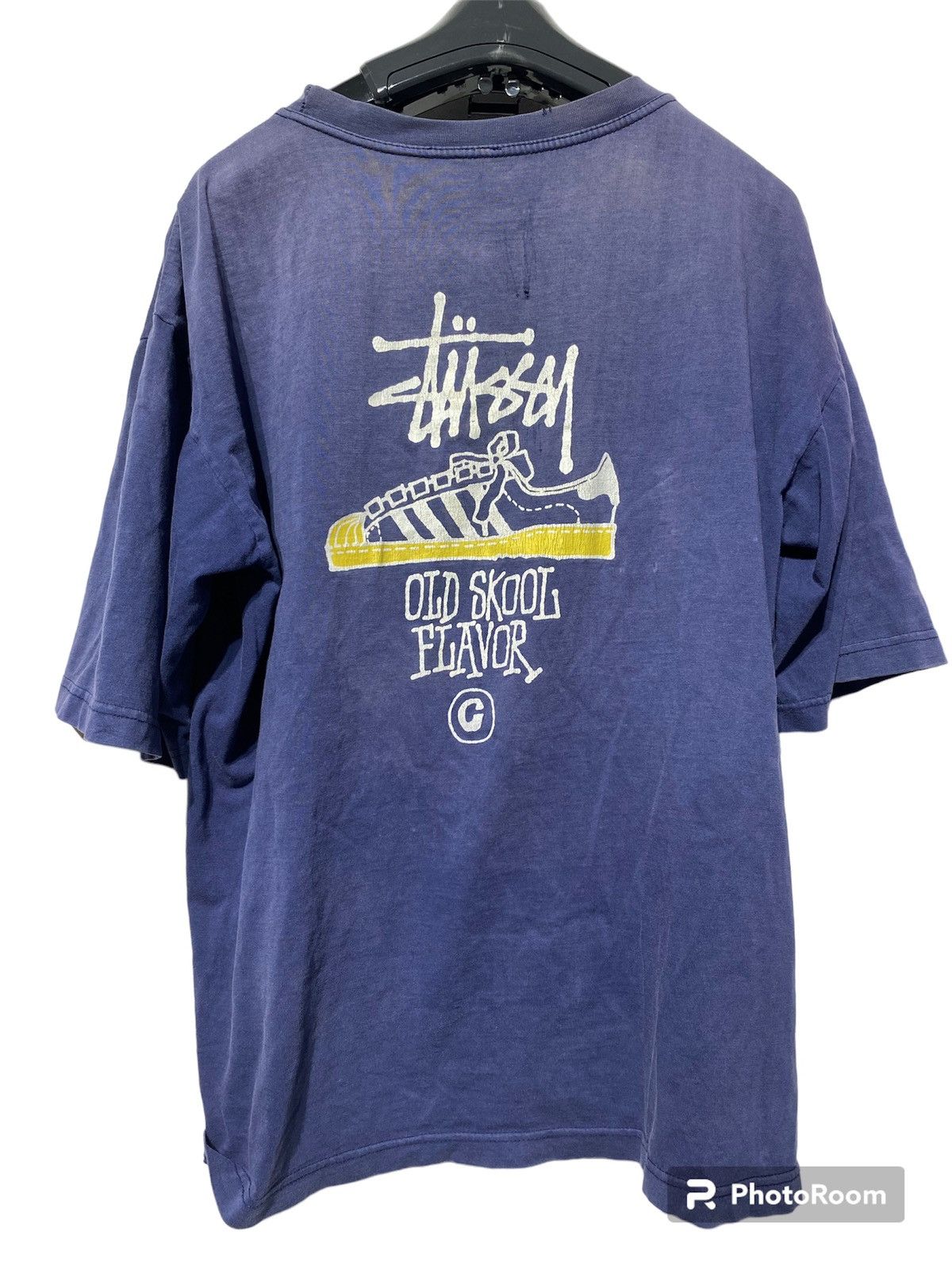 Stussy OLD SKOOL FLAVOR Tシャツ ブルー L Stussy Old Skool Flavor | Grailed