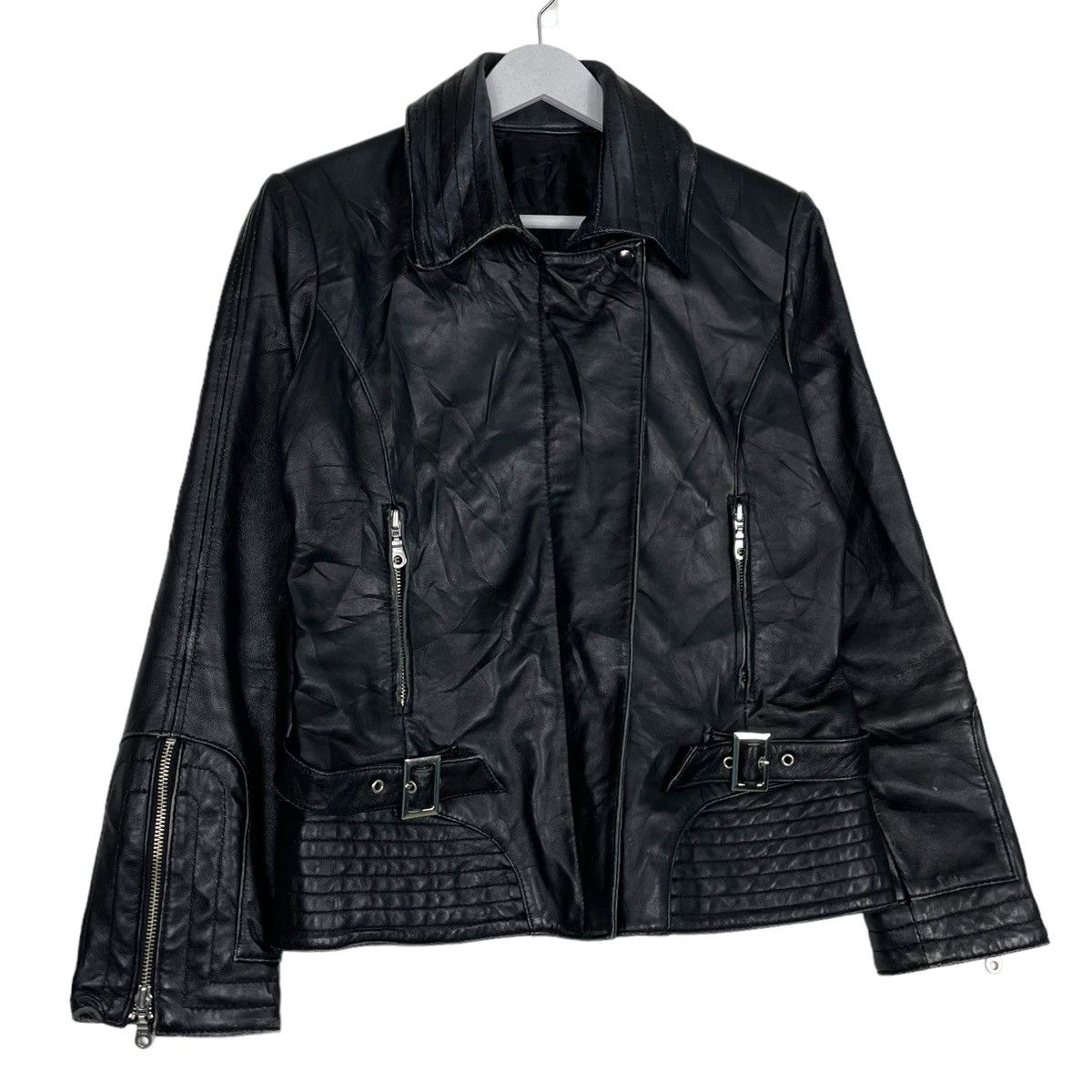 Japanese Brand × Other × Urban Outfitters 💥ROCKSTAR BIKER PU SYNTHETIC LEATHER JACKET Size US S / EU 44-46 / 1 - 3 Thumbnail