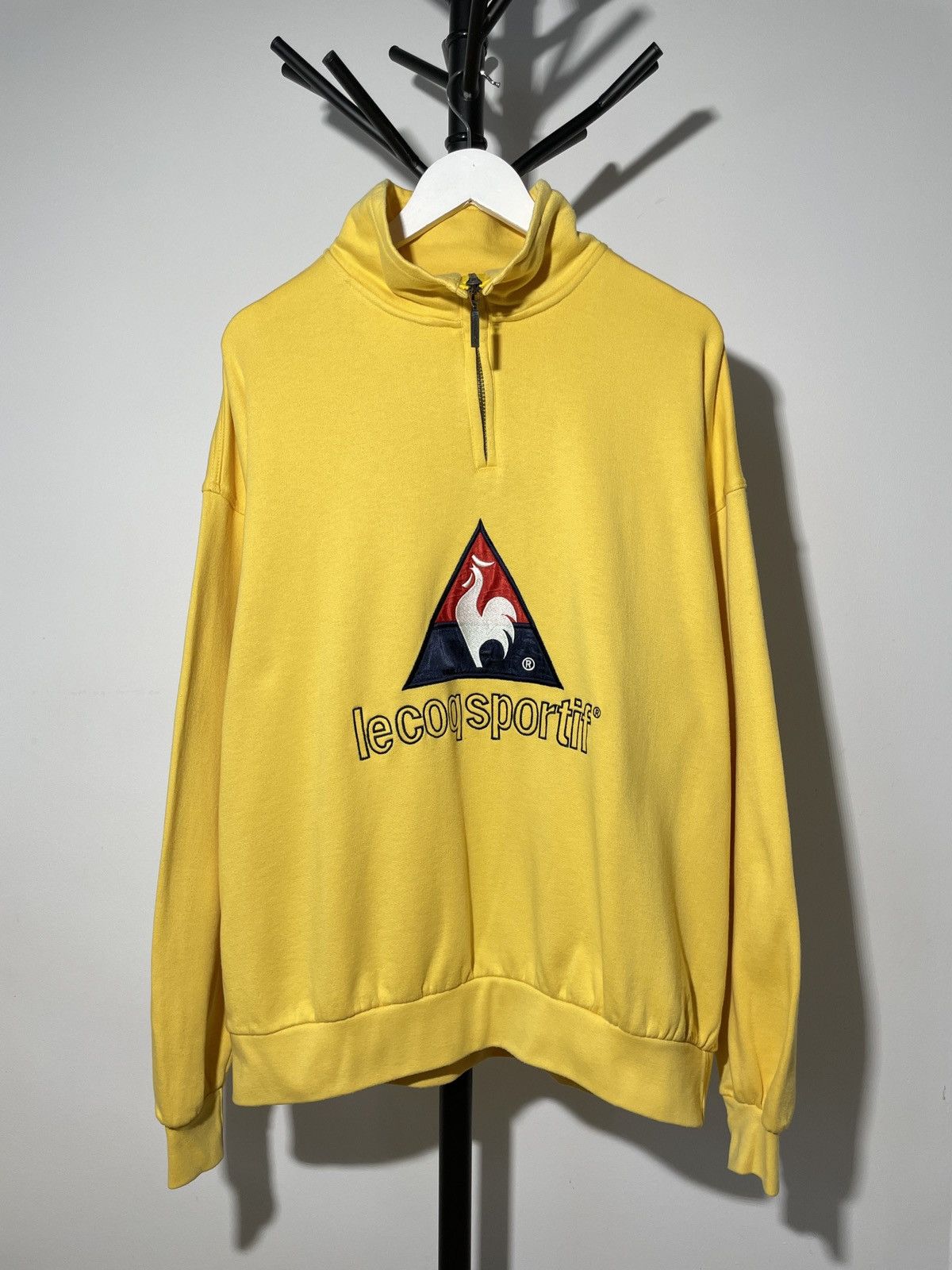 Le Coq Sportif × Vintage Vintage Y2K Le Coq Sportif Big Logo Pullover Size US XL / EU 56 / 4 - 1 Thumbnail