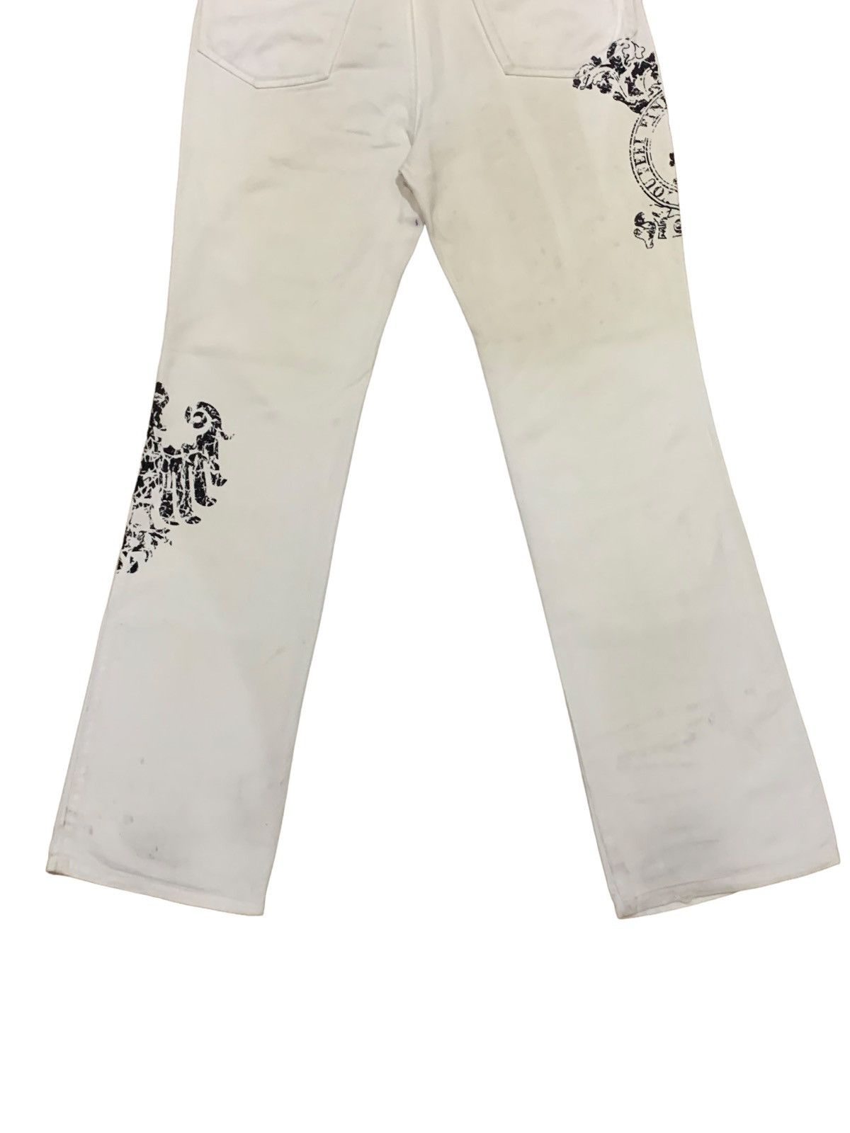If Six Was Nine × Japanese Brand × Le Grande Bleu (L.G.B.) Vintage Japanese Datsu Studio Skull Punk Jeans Size US 32 / EU 48 - 11 Thumbnail
