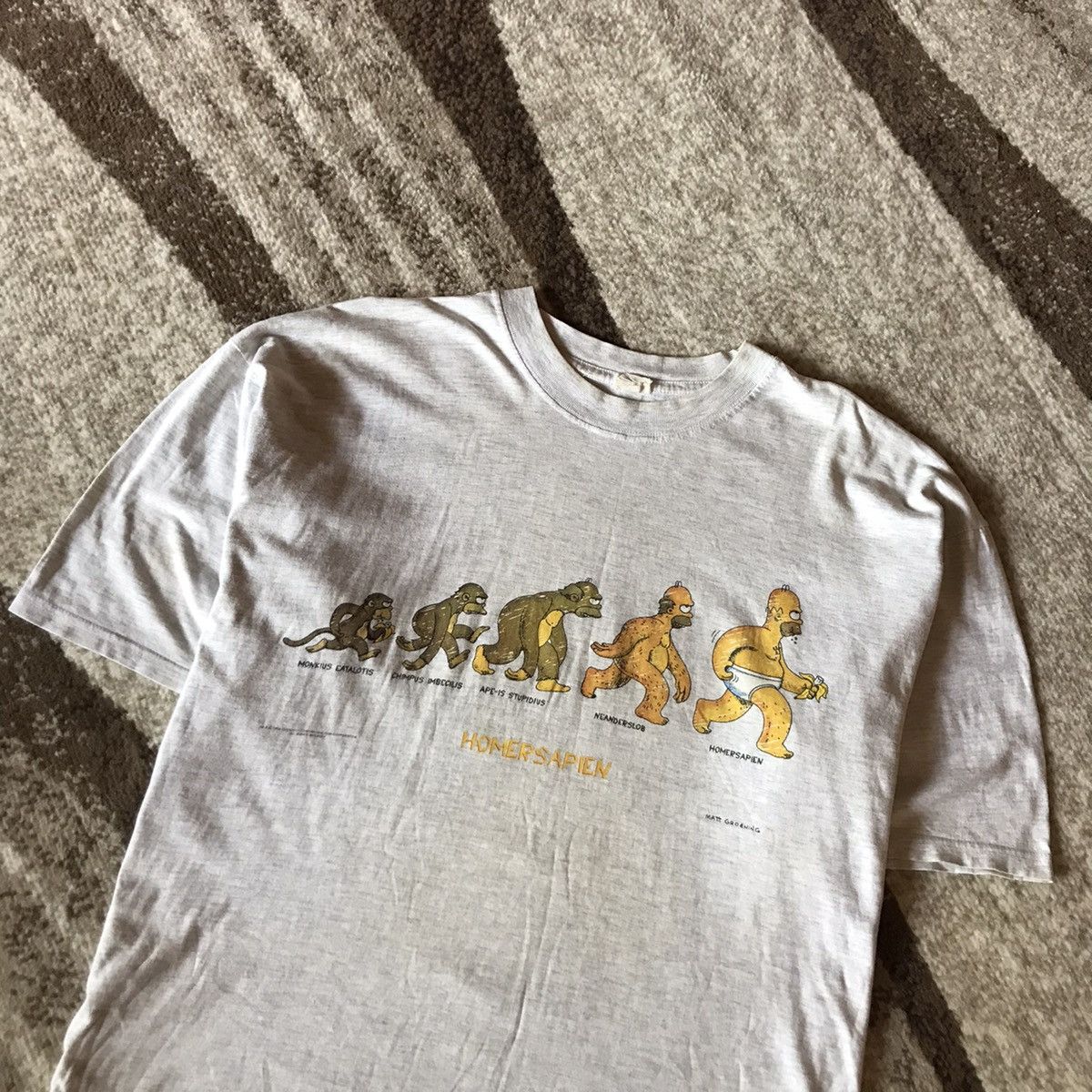 Vintage The Simpsons 1996 Homersapien Vintage Tee Matt Groening Size US XL / EU 56 / 4 - 2 Thumbnail