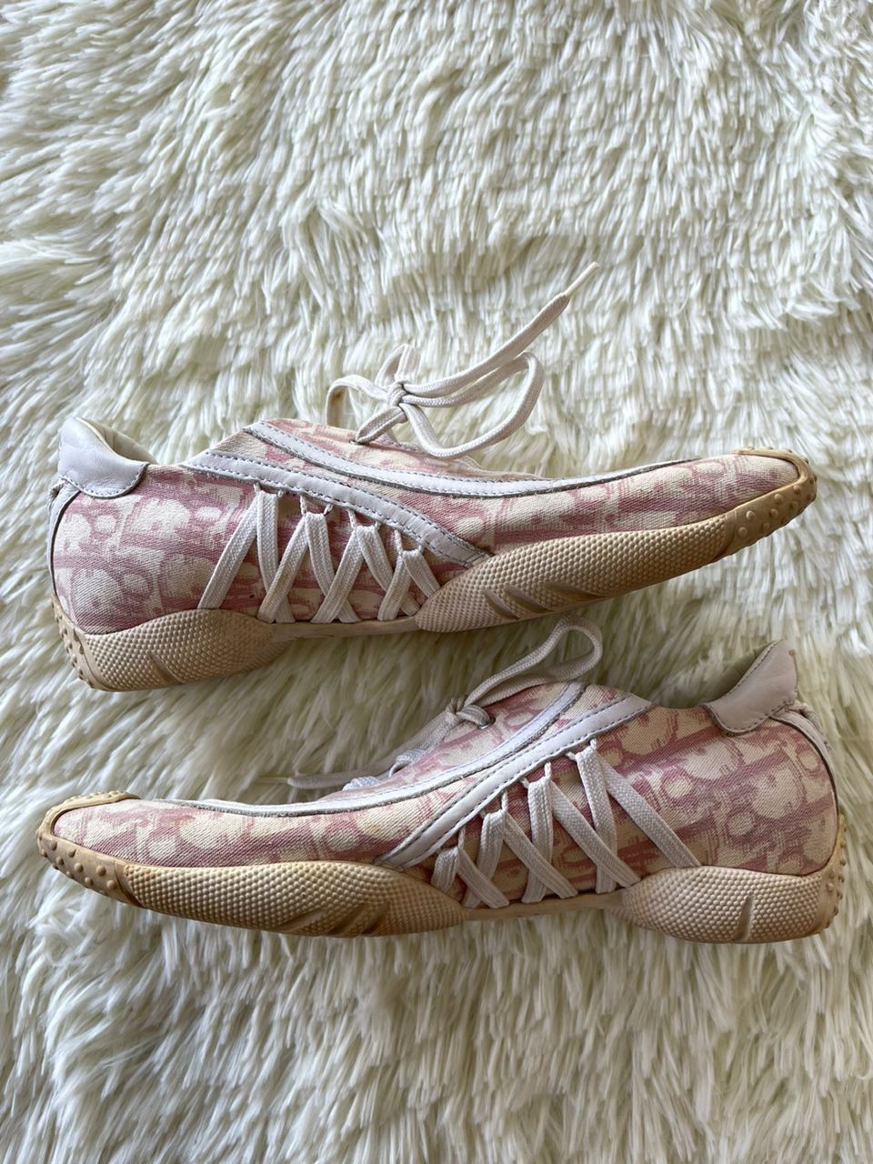 Christian Dior Monsieur Christian Dior Pink Monogram Low Top Sneaker Shoes Size US 6.5 / IT 36.5 - 6 Thumbnail