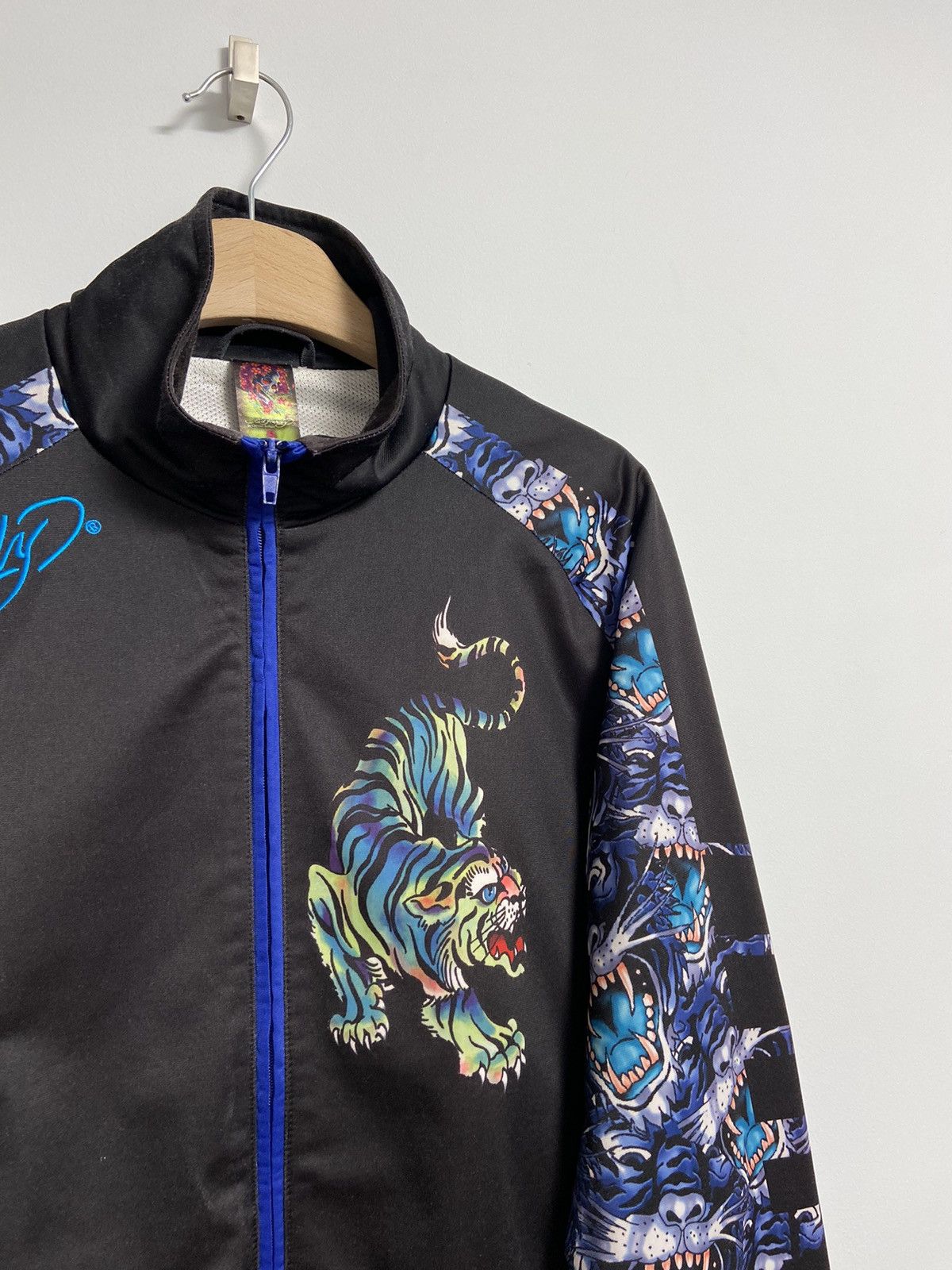 Ed Hardy Vintage Ed Hardy Track Top Jacket Black Logo Size US S / EU 44-46 / 1 - 10 Thumbnail