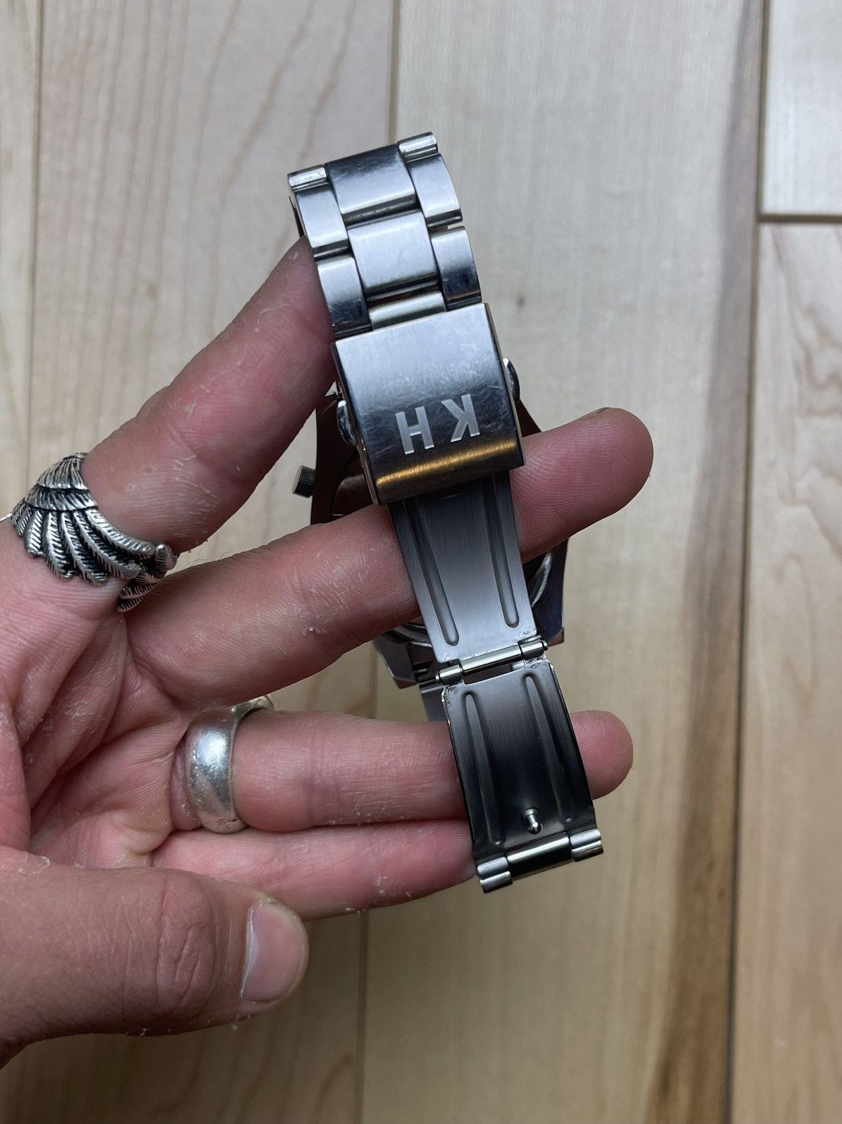 Katharine Hamnett London Katharine Hamnett Silver/Navy Face Watch Size ONE SIZE - 4 Thumbnail
