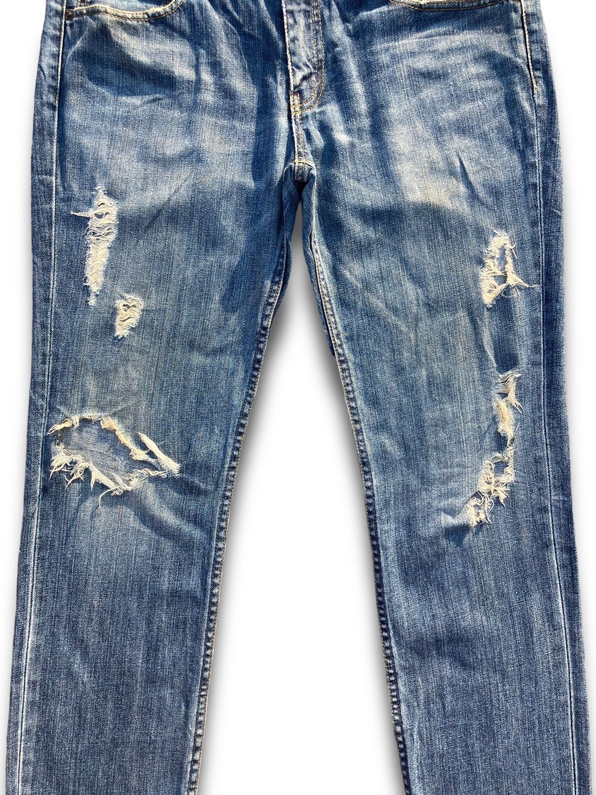Takeo Kikuchi Vintage 90s Japanese Brand Takeo Kikuchi Kaihara Jeans Size US 33 - 3 Thumbnail