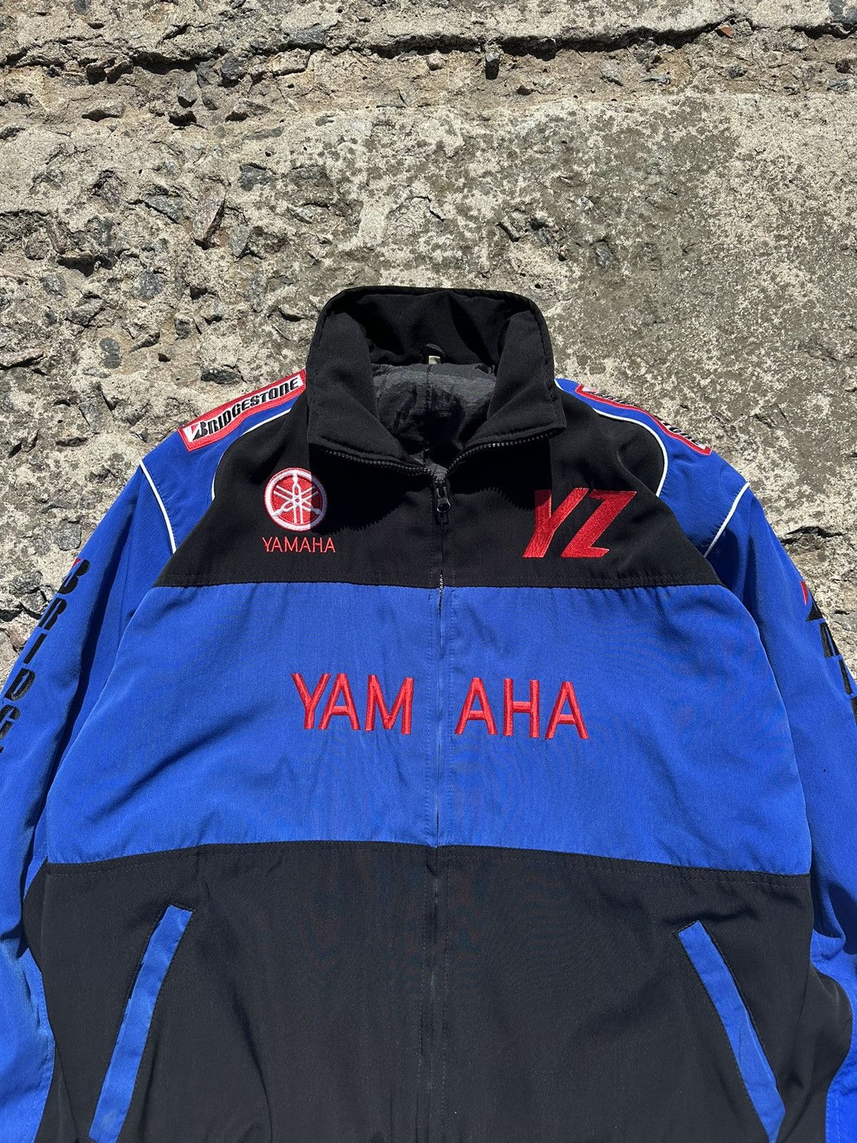 NASCAR × Vintage Vintage 90s Yamaha Bridgestone Racing Jacket Size US M / EU 48-50 / 2 - 2 Thumbnail