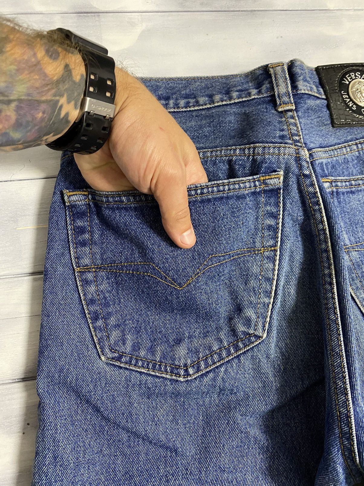 Versace Jeans Couture Rare Vintage Luxury Jeans Versace Jeans Couture. Size US 30 / EU 46 - 4 Thumbnail