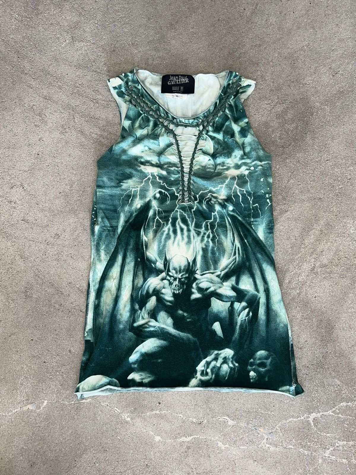 SS01 “ Satan chaser ” Tank top by Jean Paul Gaultier