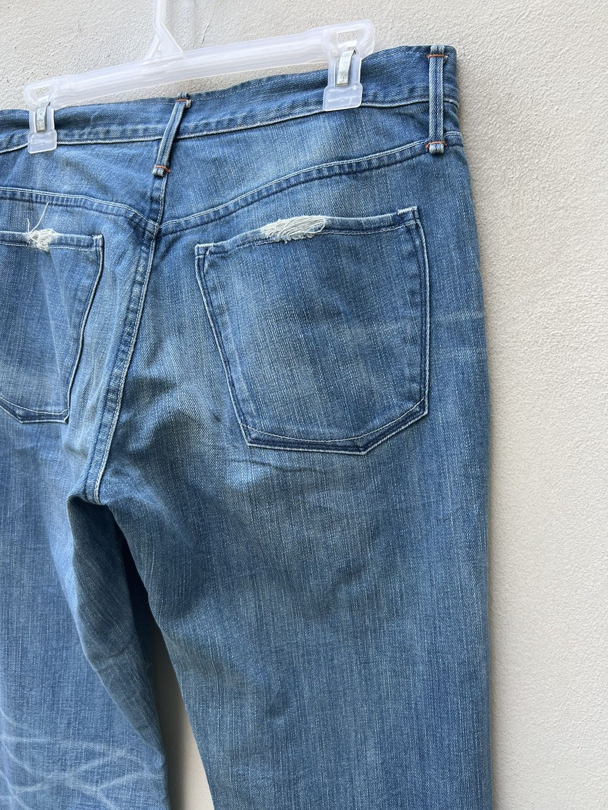 Earnest Sewn Vintage Earnest Sewn Distress Patchwork Denim Bootcut Jeans Size US 32 / EU 48 - 20 Thumbnail