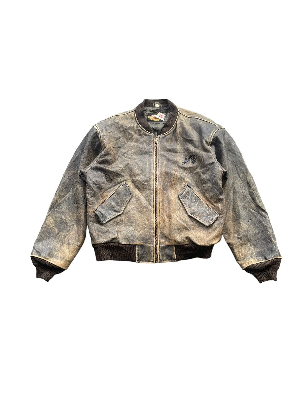 Harley Davidson Vintage 90’s Harley Davidson Leather Jacket Size US M / EU 48-50 / 2 - 2 Thumbnail