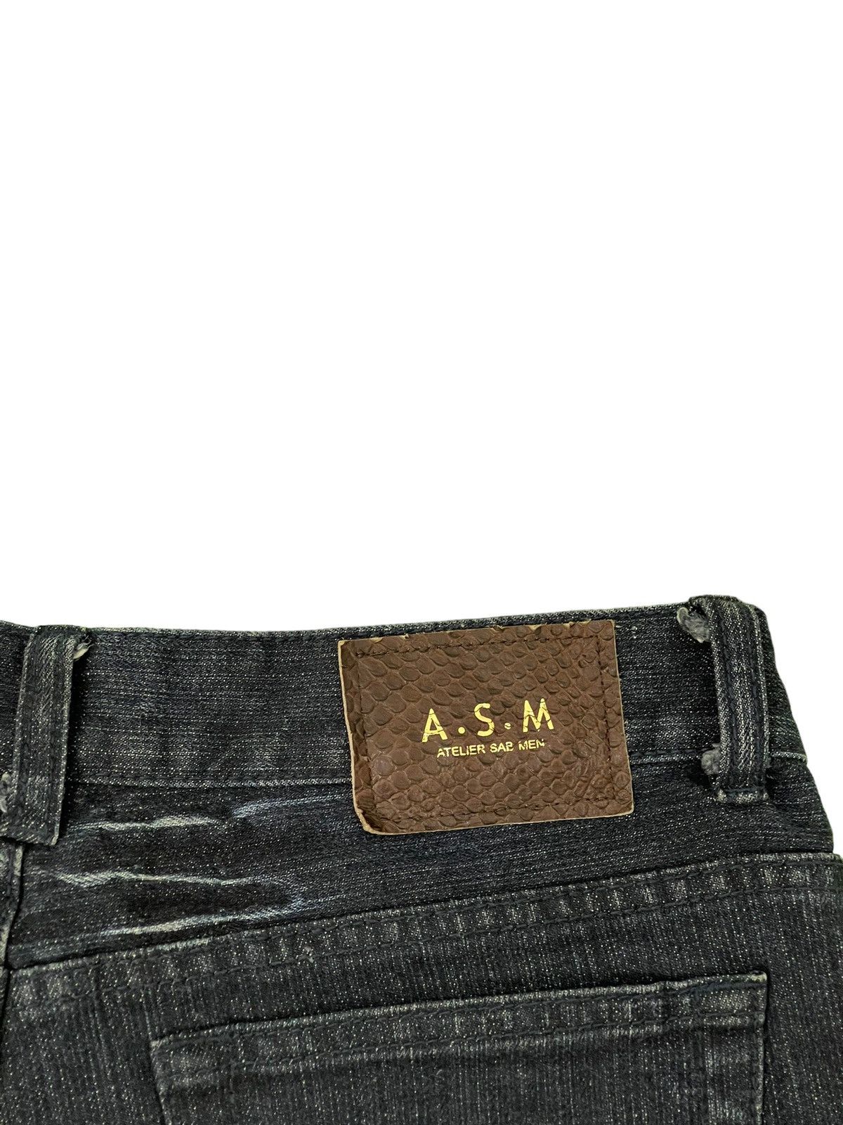 Japanese Brand Flare Jeans A.S.M Clawmark Stretch Boot Cut 5🟦8 Size US 29 - 18 Thumbnail